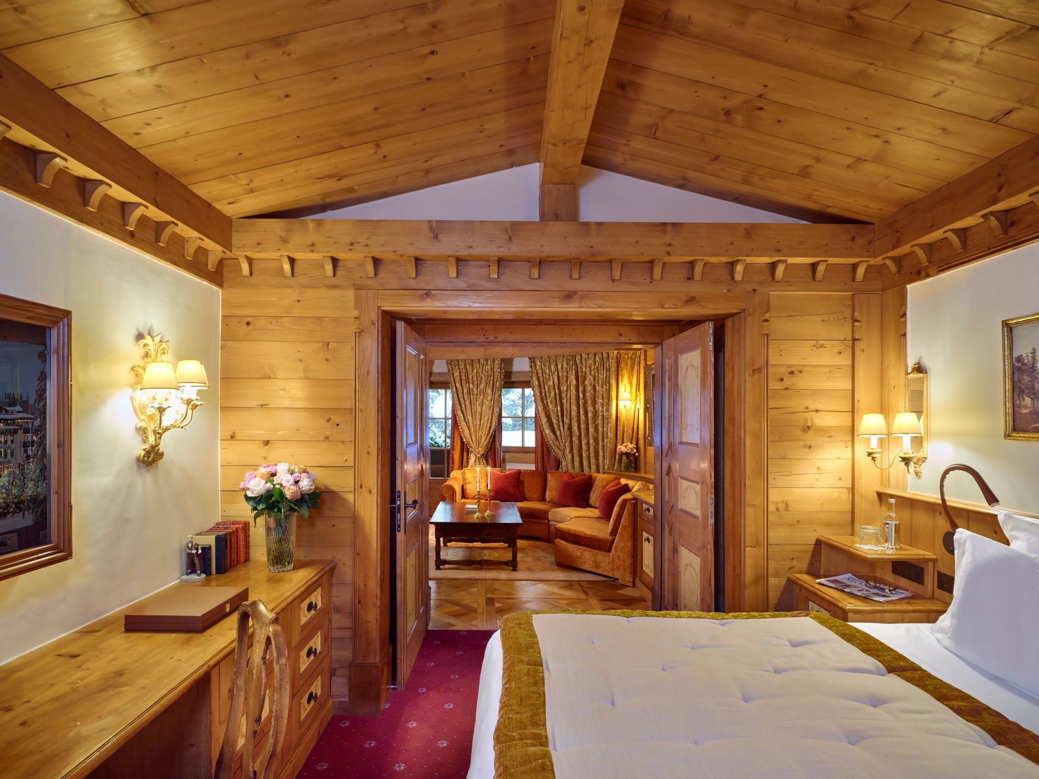 cama de casal - suite de luxo