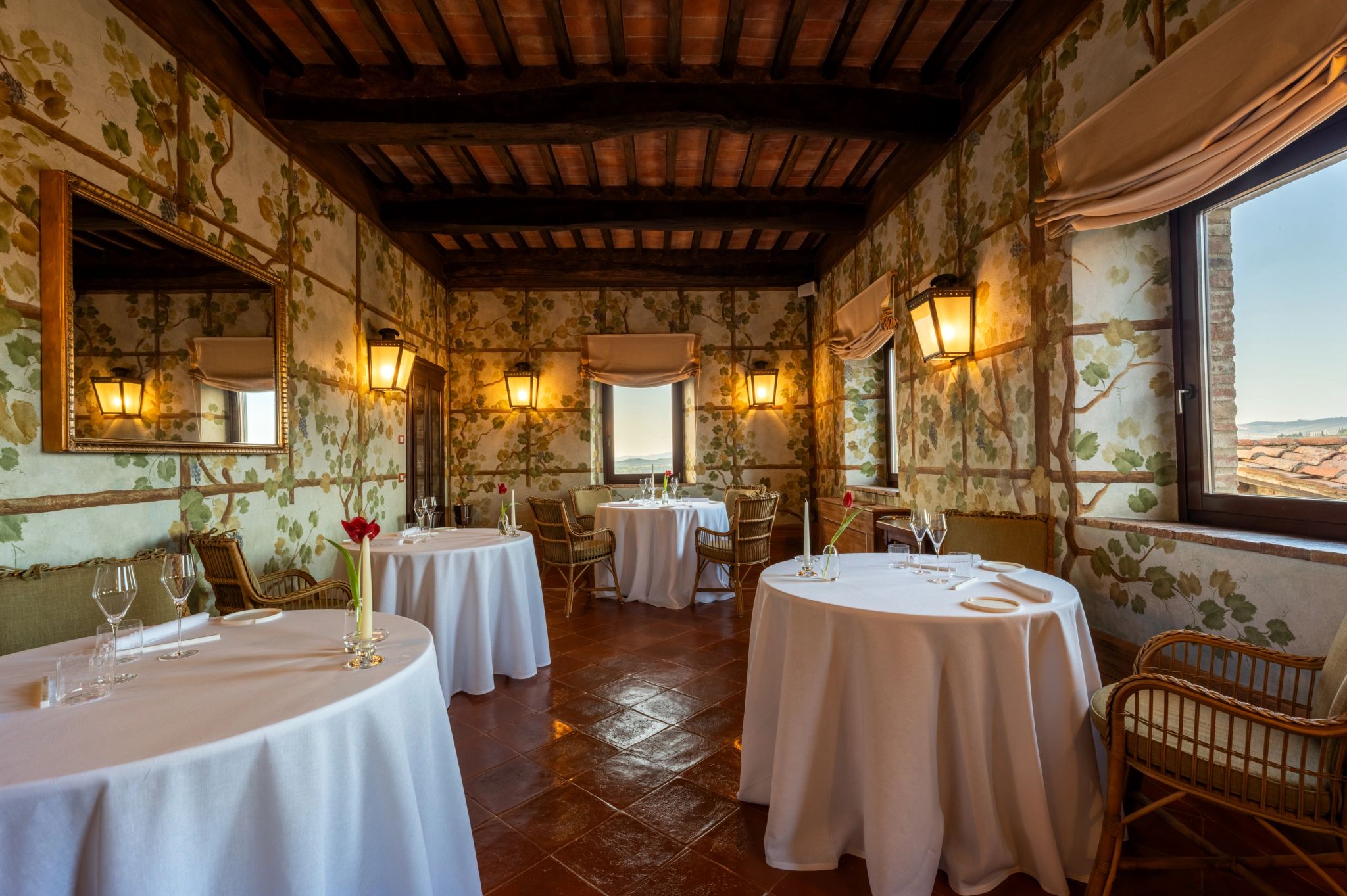 Restaurante La Sala dei Grappoli restaurante michelin - alta gastronomia - decoraçao classica