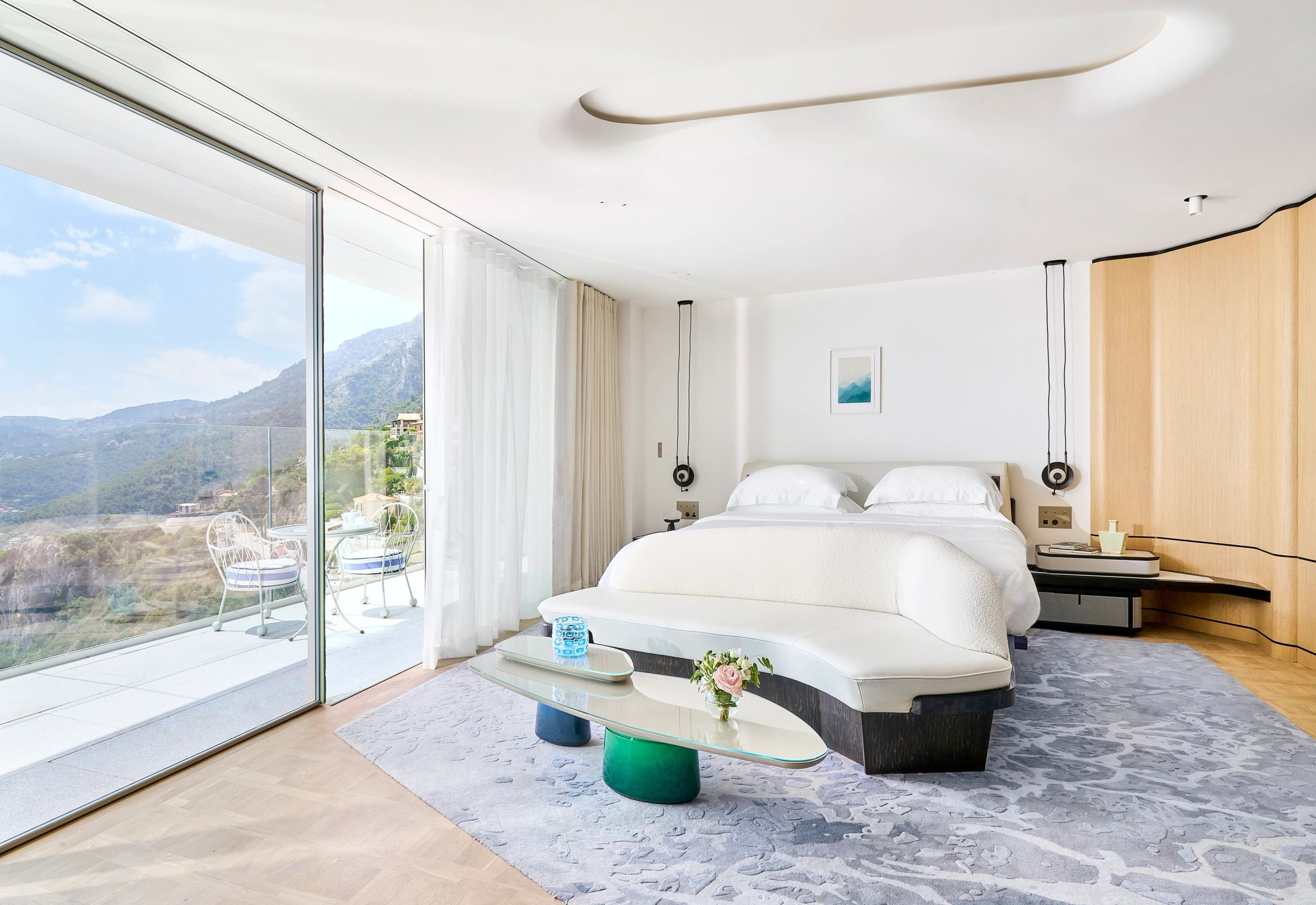 Panoramic Suite cama king - suite moderna - decoraçao moderna - suite com terraço - terraço