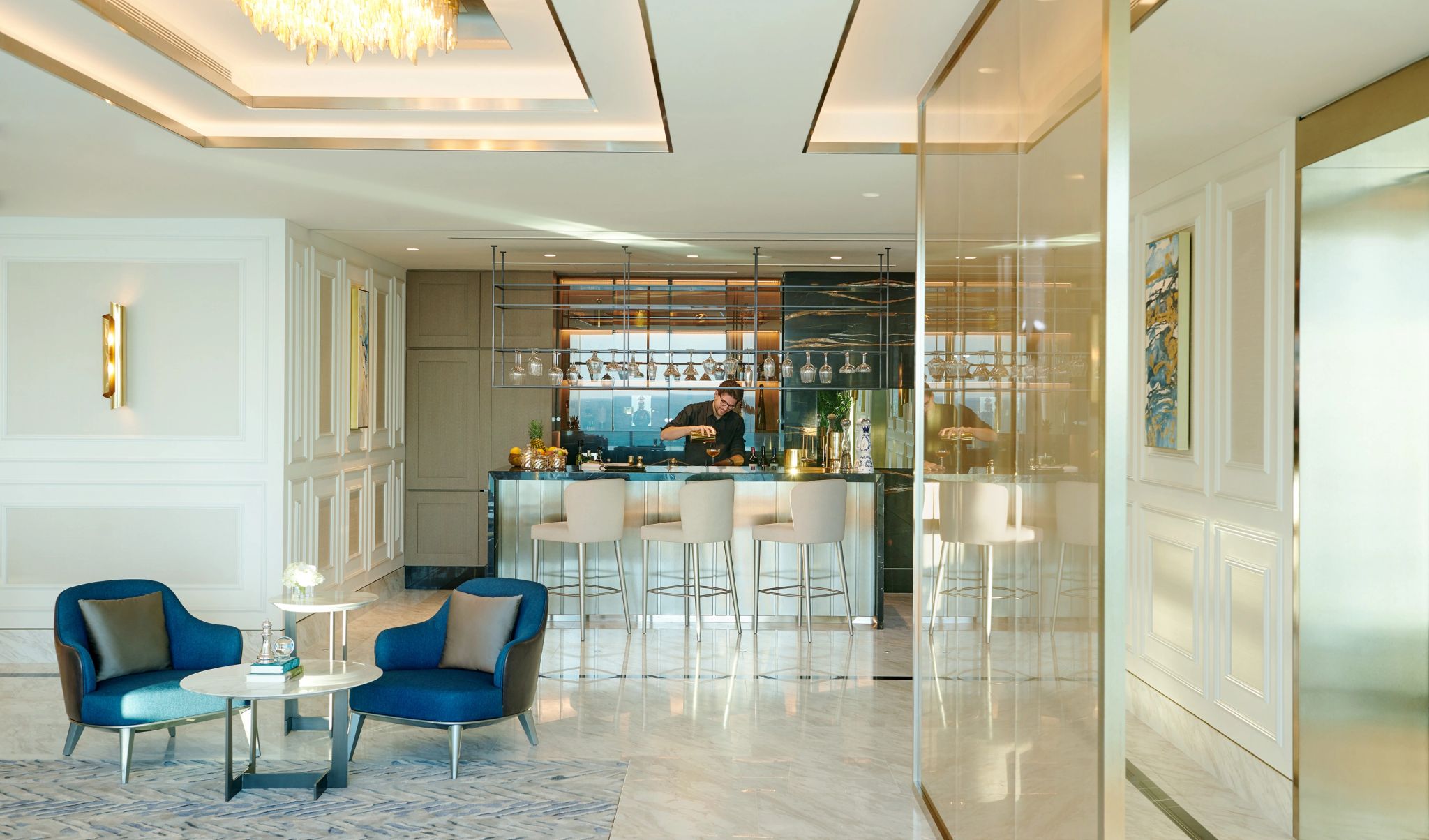 Royal Penthouse bar - bar privativo - suite com bar - bebidas premium - viitirne de bebidas - vida noturna