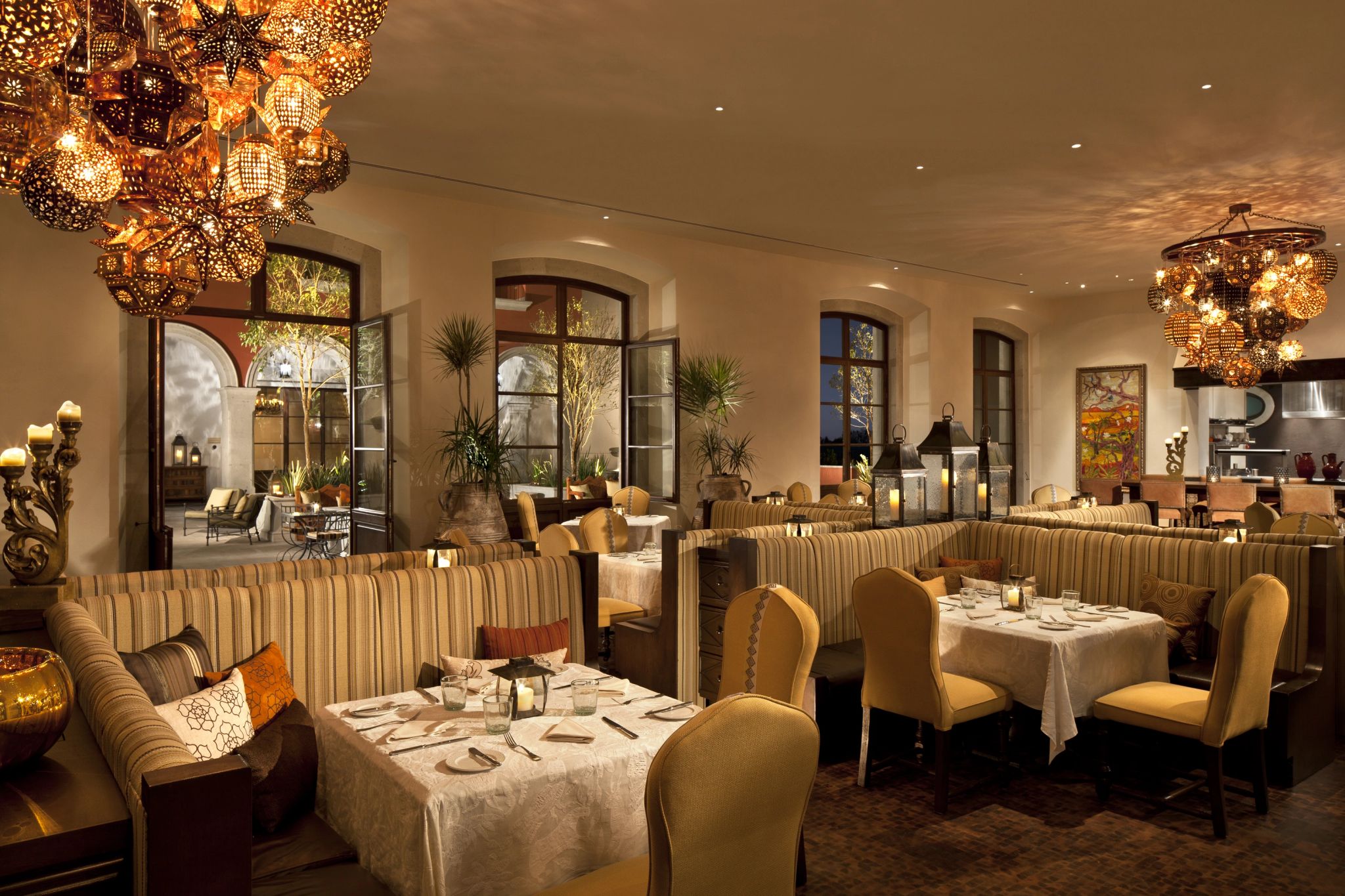 ambiente gourmet com chef ao vivo - culinaria mexicana - resort de luxo