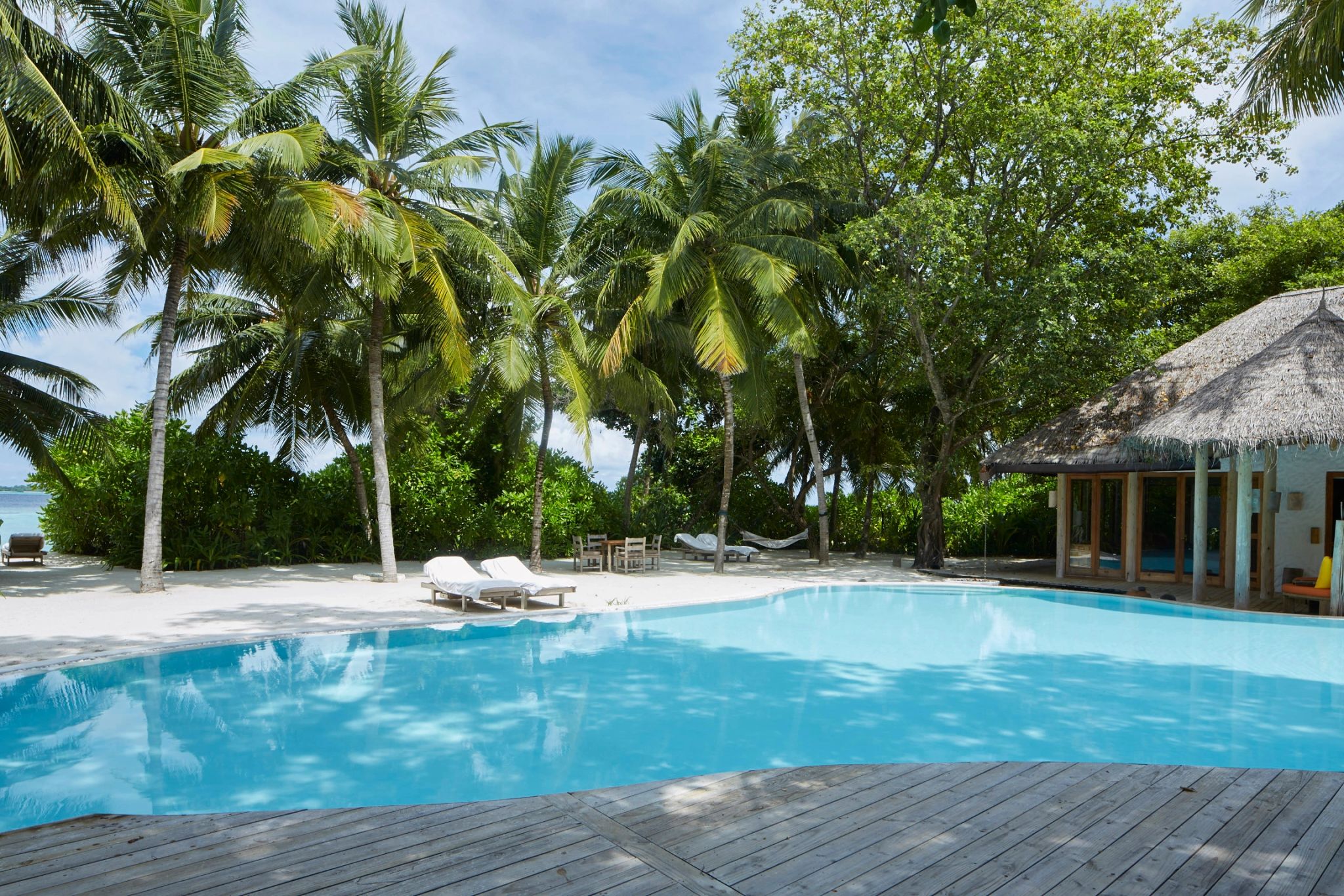 Villa 14 piscina - villa maldivas - vista mar