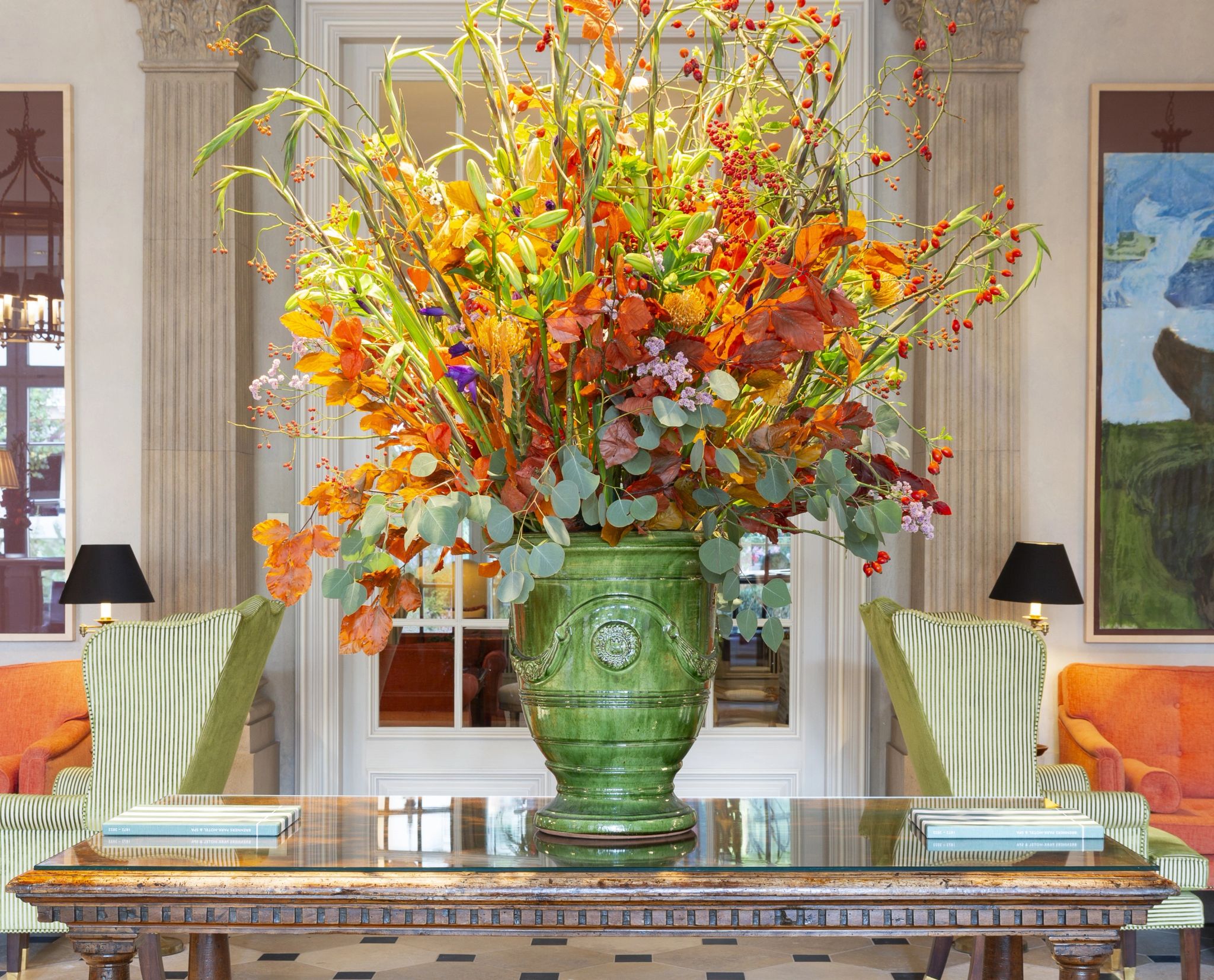 Lobby entrada do hotel - flores e elegancia - turismo de luxo
