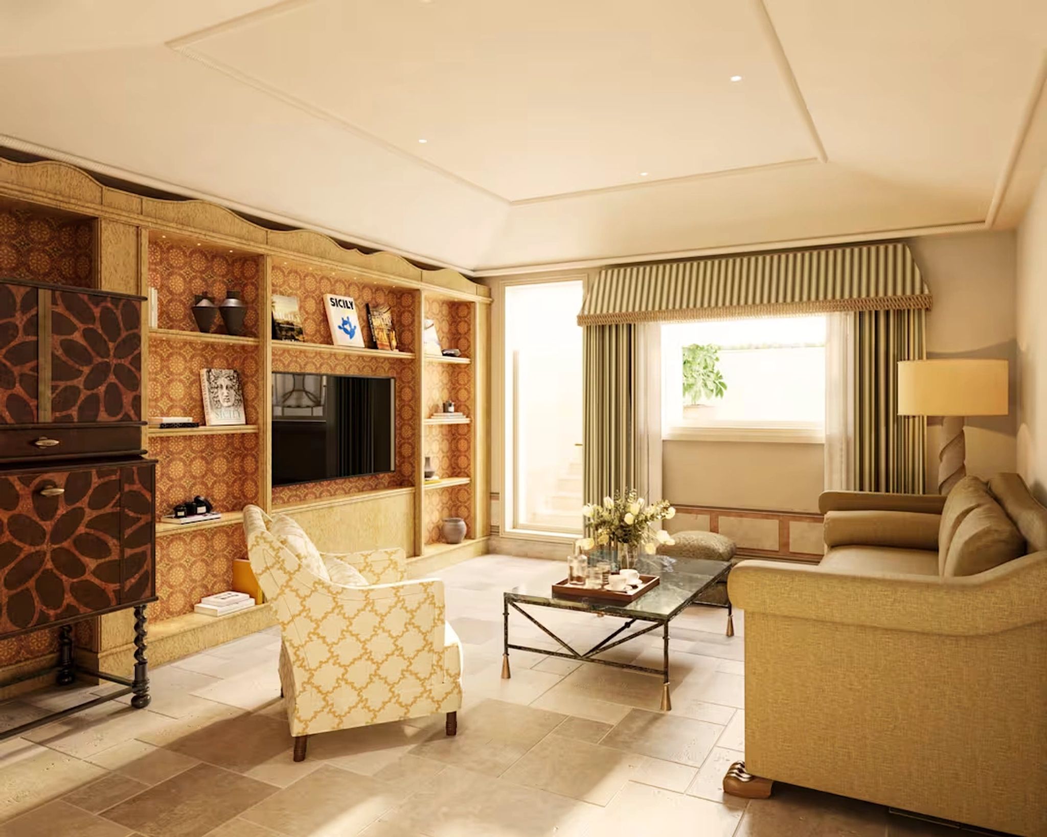 Villa Timeo Premium Suite sala de estar - sofa cama - mesa de jantar