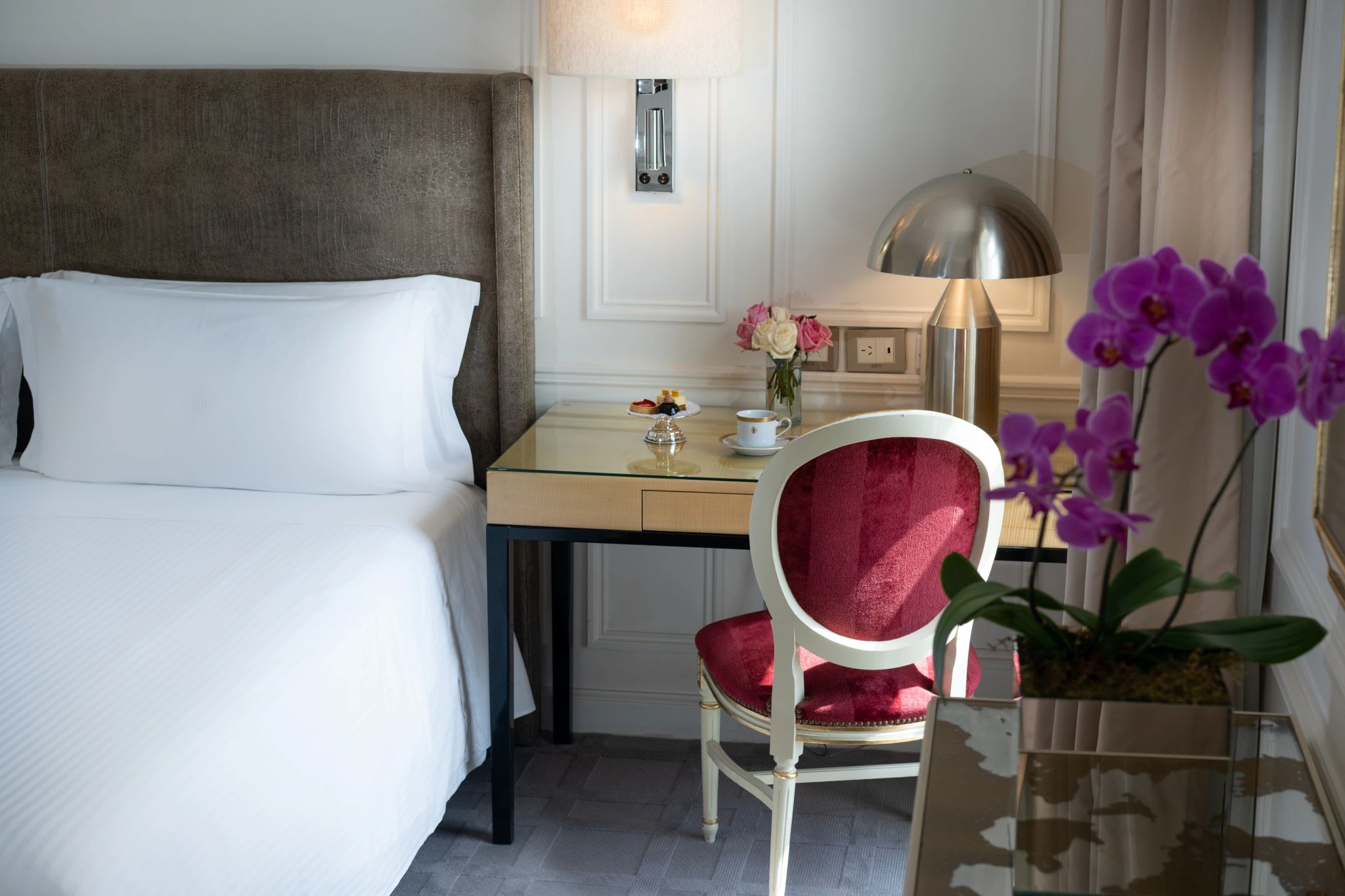 Premier Palace mesa de trabalho - arranjo de flores - quarto king