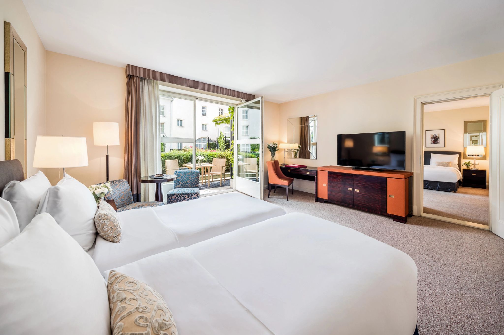 Deluxe Terrace cama twin – quarto familia – quarto amplo