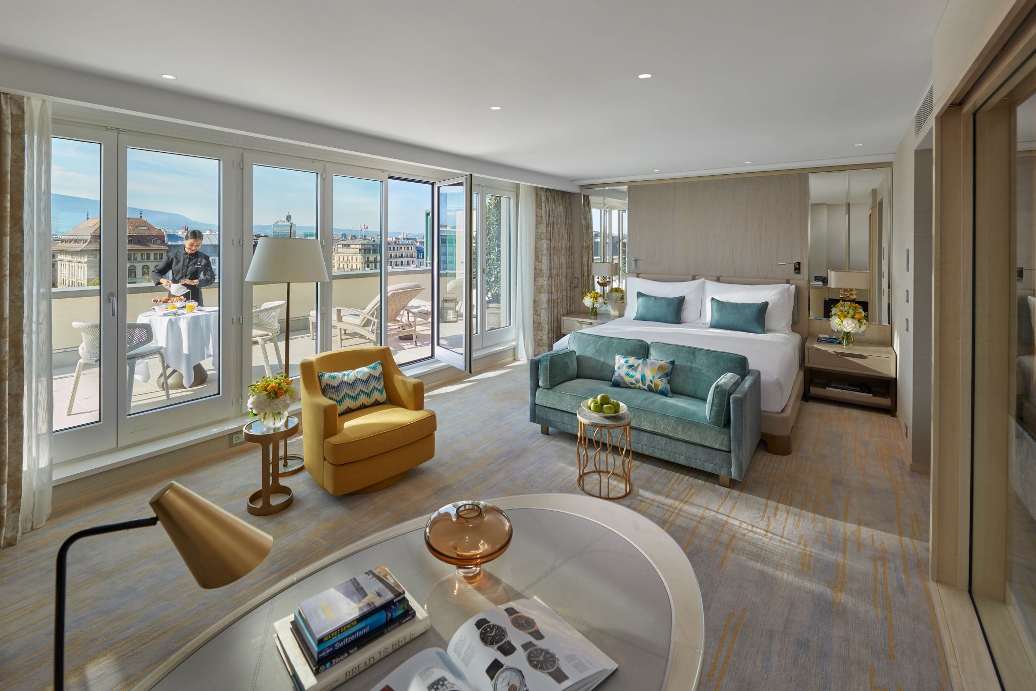 Rooftop Junior Suite   suite master - cama king-size - decoracao moderna
