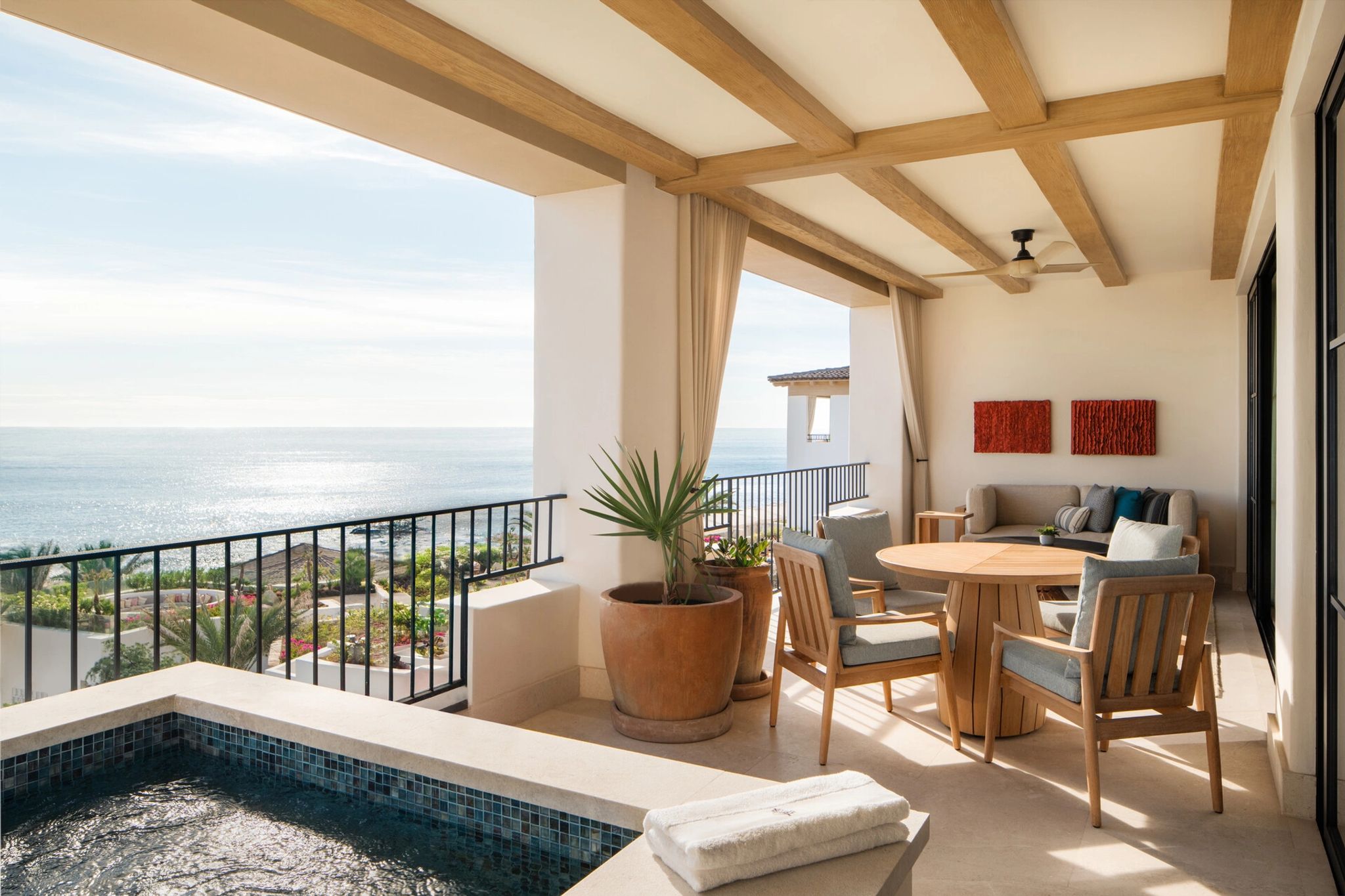 varanda mobiliada - suite com jacuzzi - suite vista mar