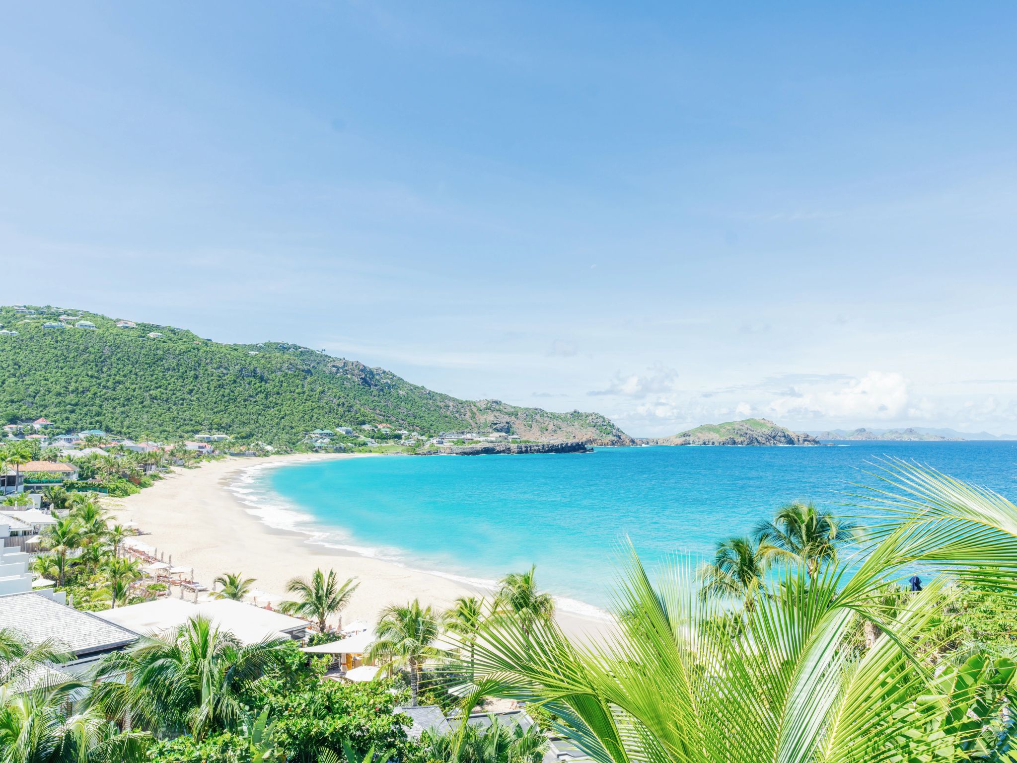 paisagem tropical – praia de st barths – praia privativa - praia do resort