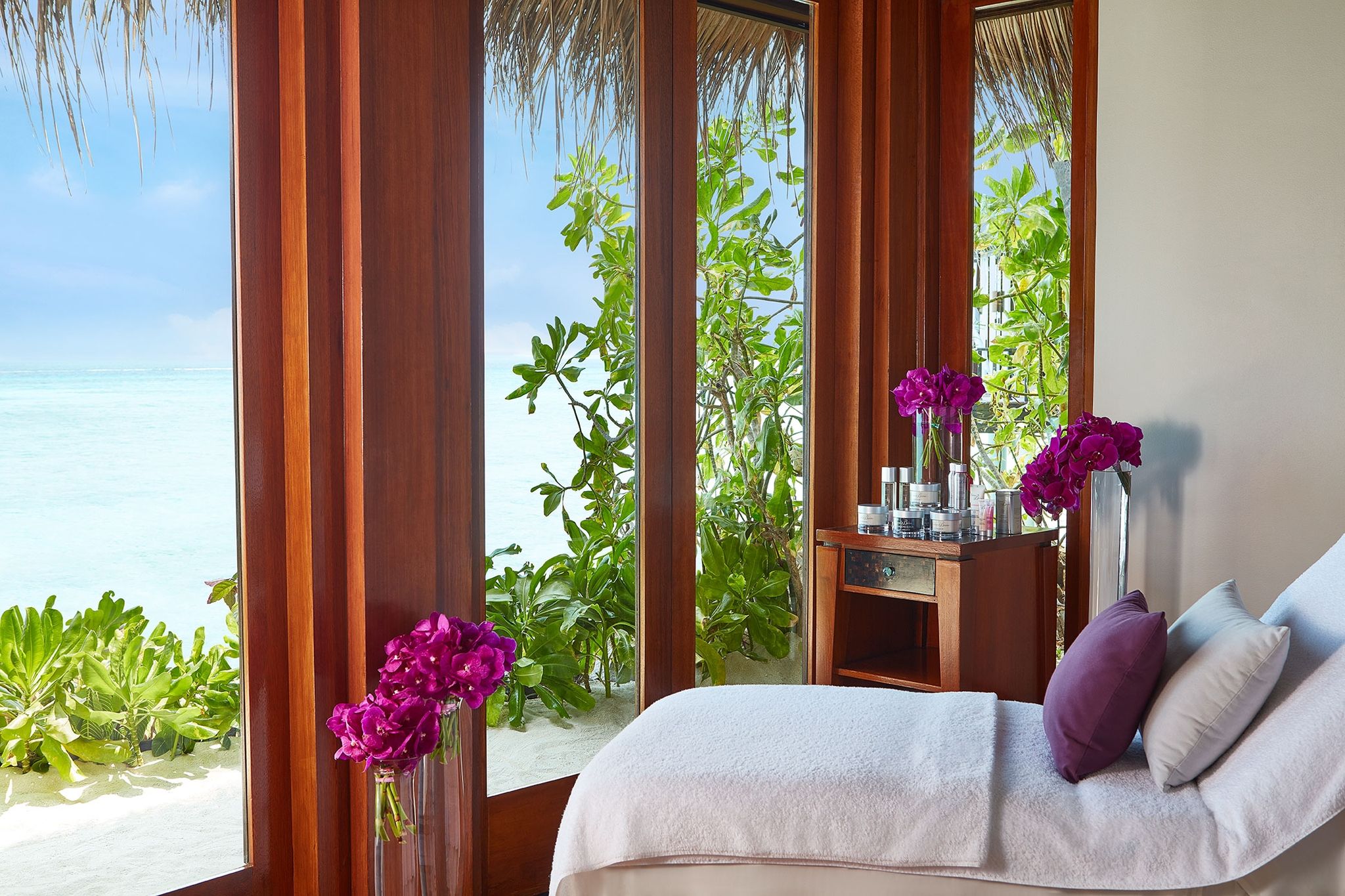 One&Only Spa massagens relaxantes - sala de spa - spa vista mar - salas de tratamento