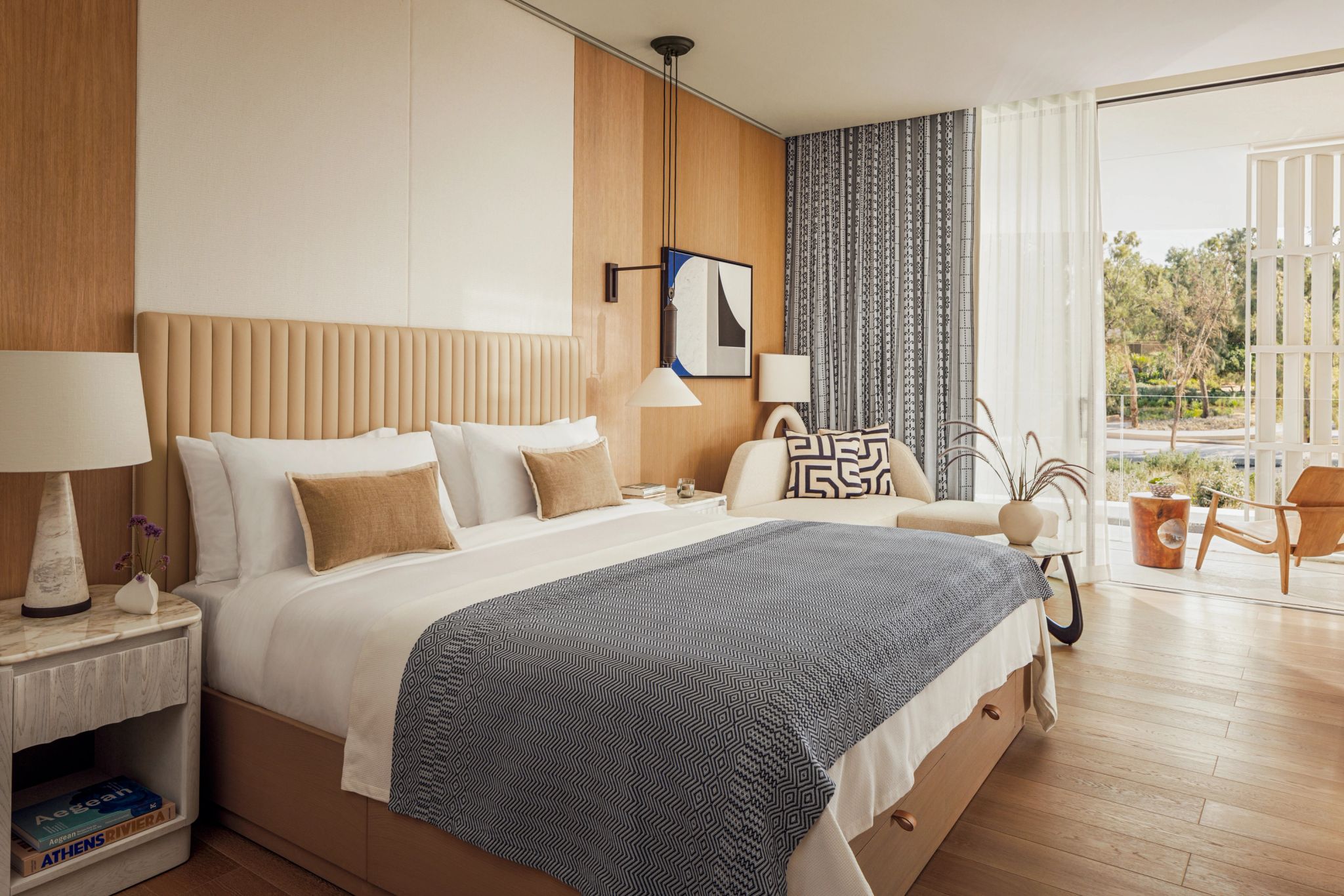 Aesthesis King quarto de luxo – cama king-size – vista jardim