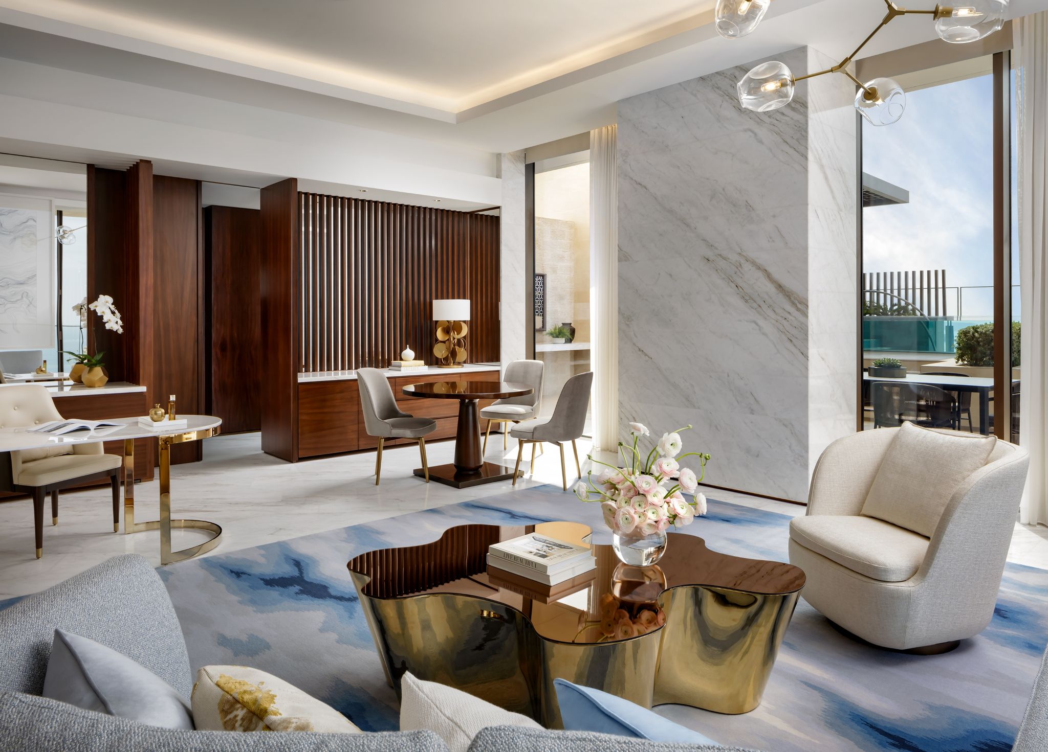 sala privativa – sala de estar da suite – arquitetura moderna