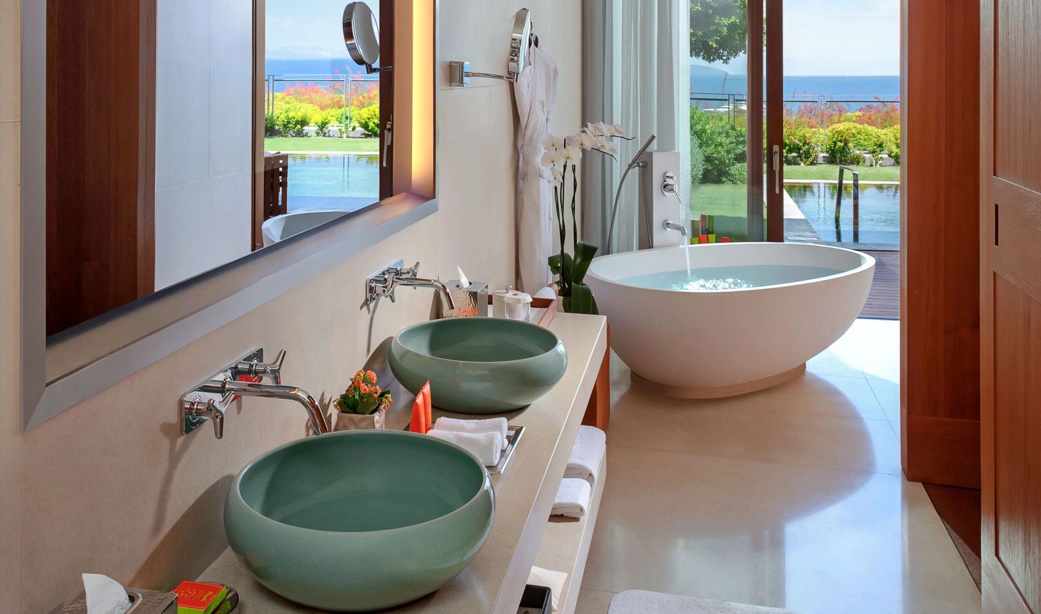 Mandarin Junior Suite suite com banheira - banheiro casal - banheira de imersao