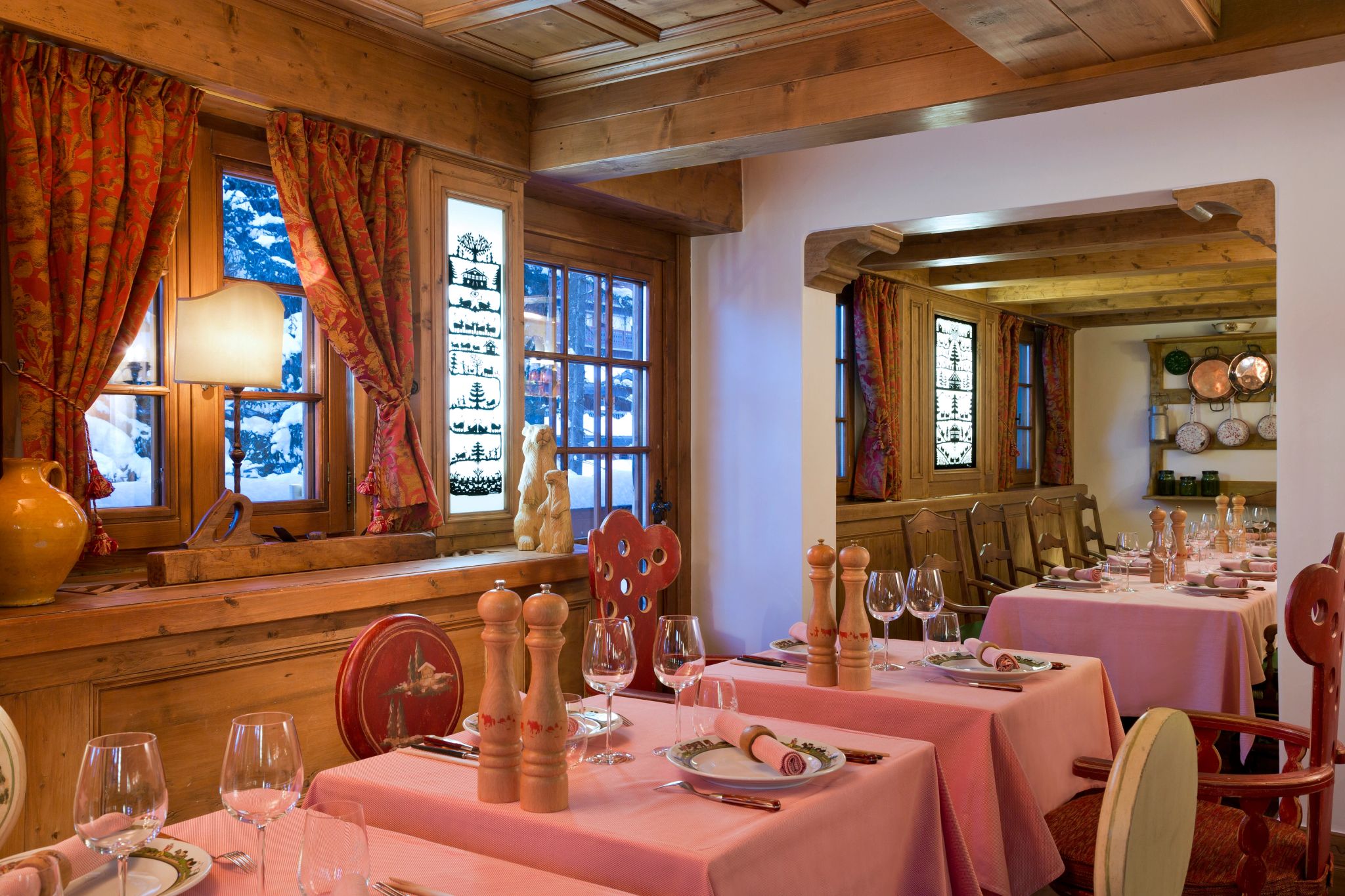 Le Coin Savoyard  restaurante de luxo - jantar no hotel