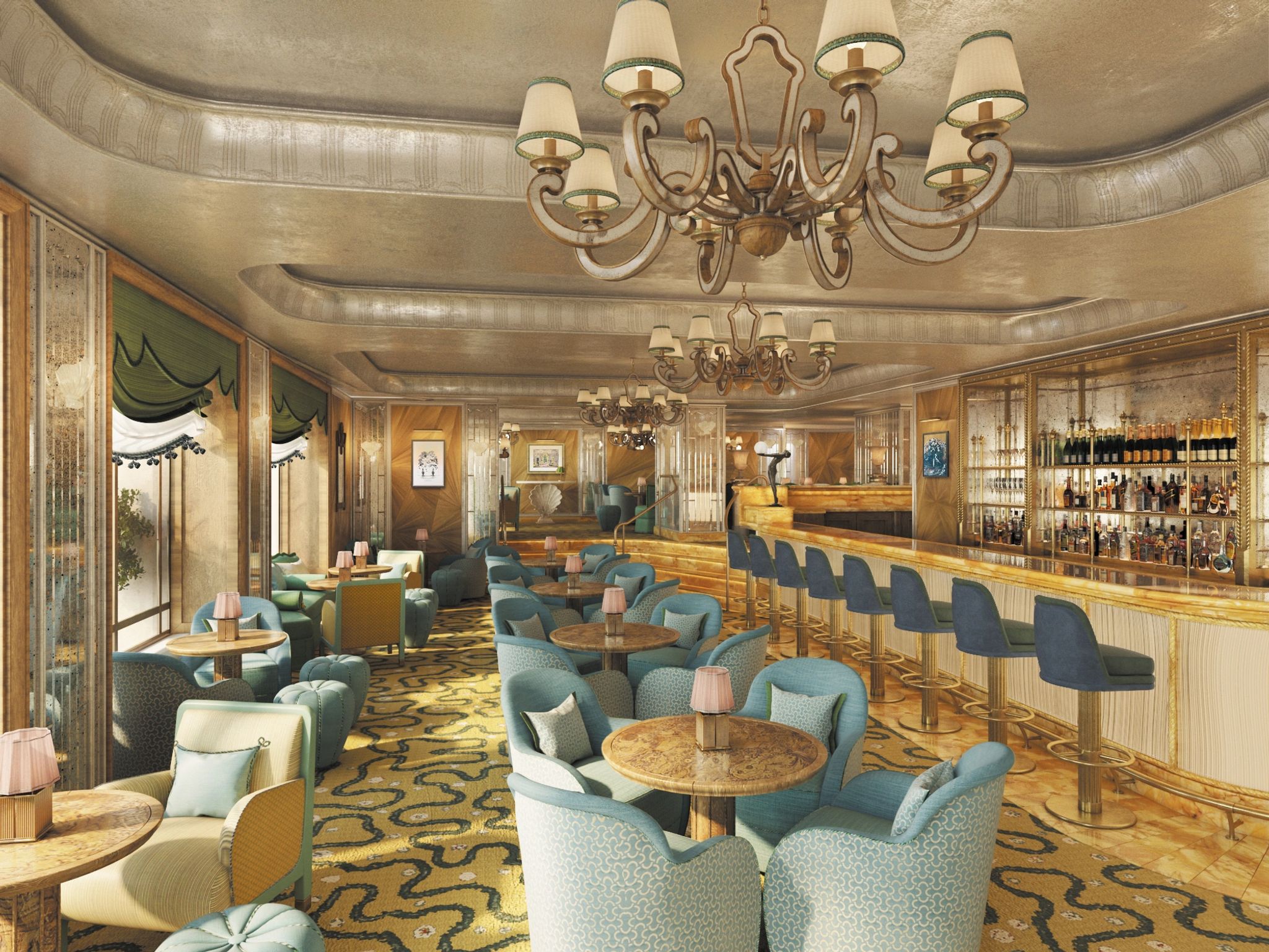 Artists' Bar bar do hotel - balcao de bar - coqueteis