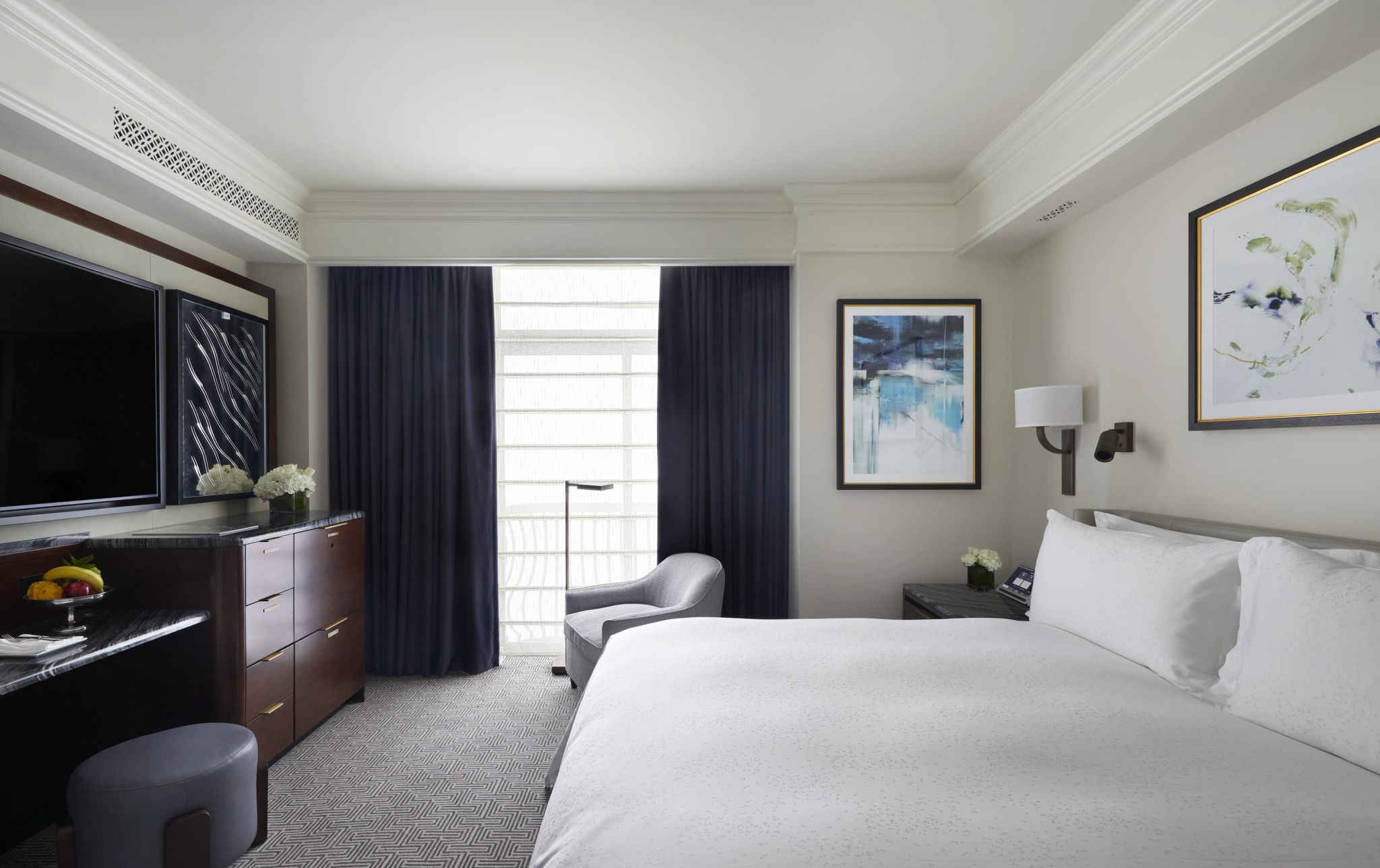 Deluxe quarto amplo – quarto casal – cama king - decoraçao moderna