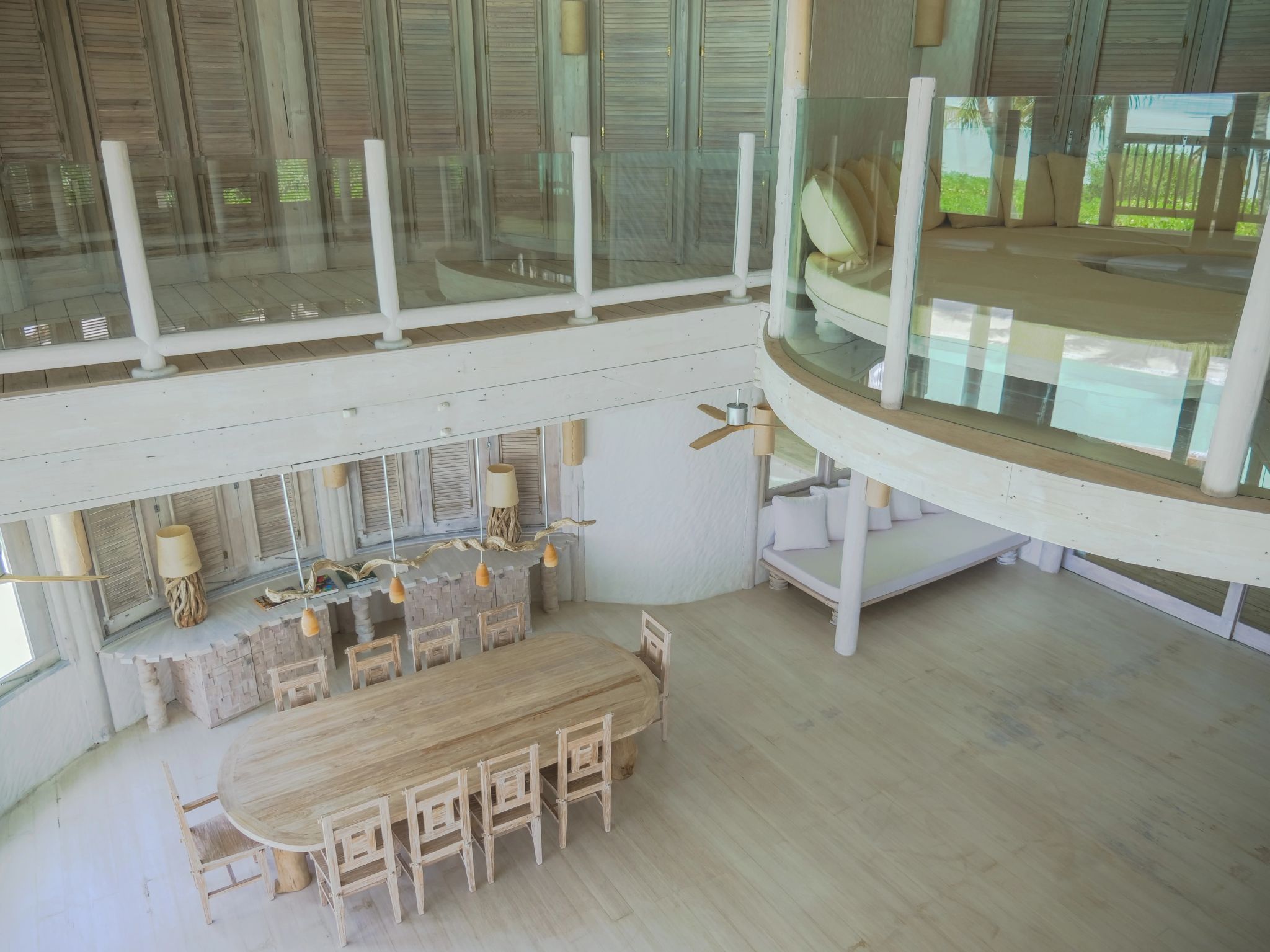 Four Bedroom Island Reserve Slide sala de jantar - sala de estar - vila duplex - vila com dois andares