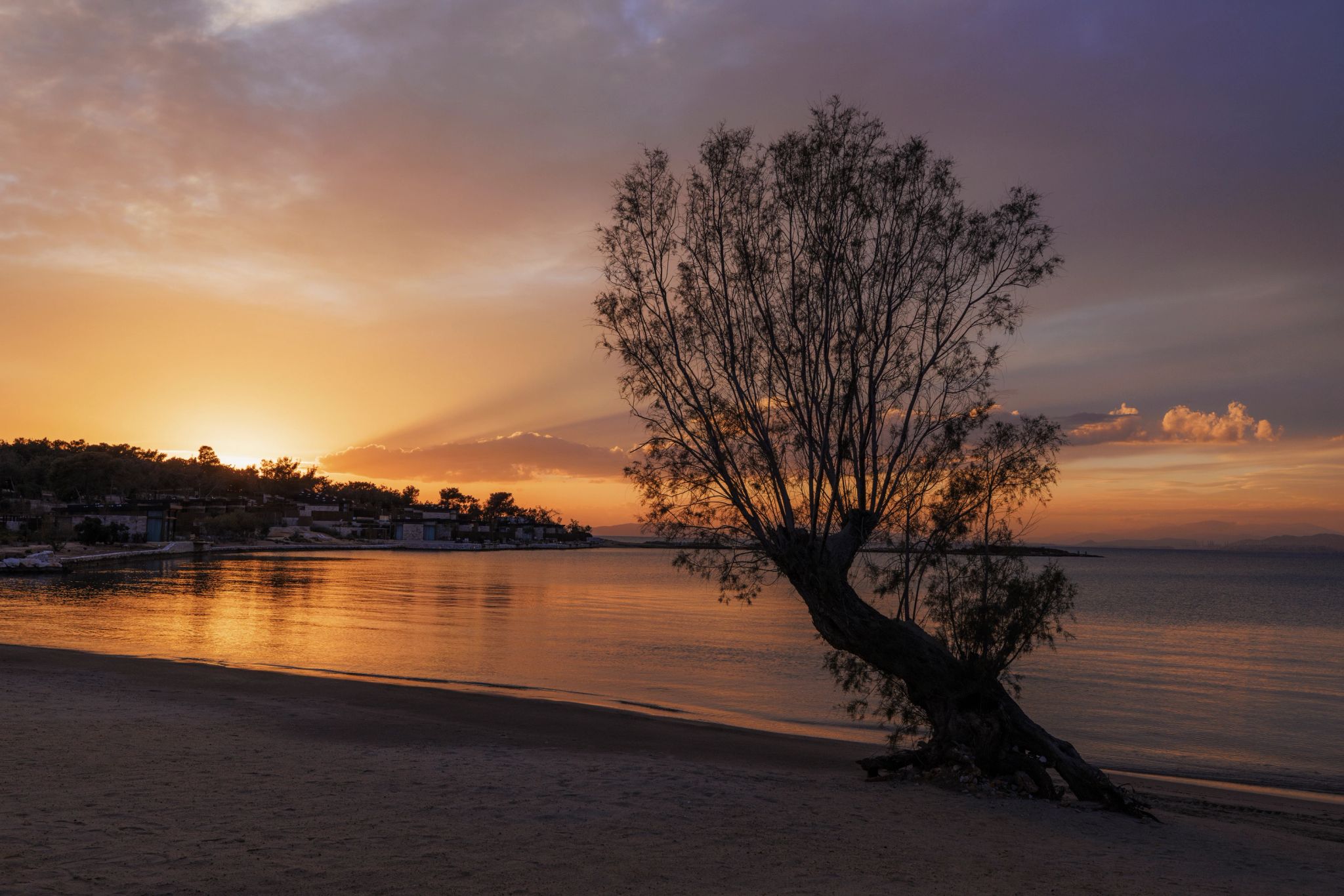 Pôr do Sol na Praia praia exclusiva – por do sol – mar da grecia