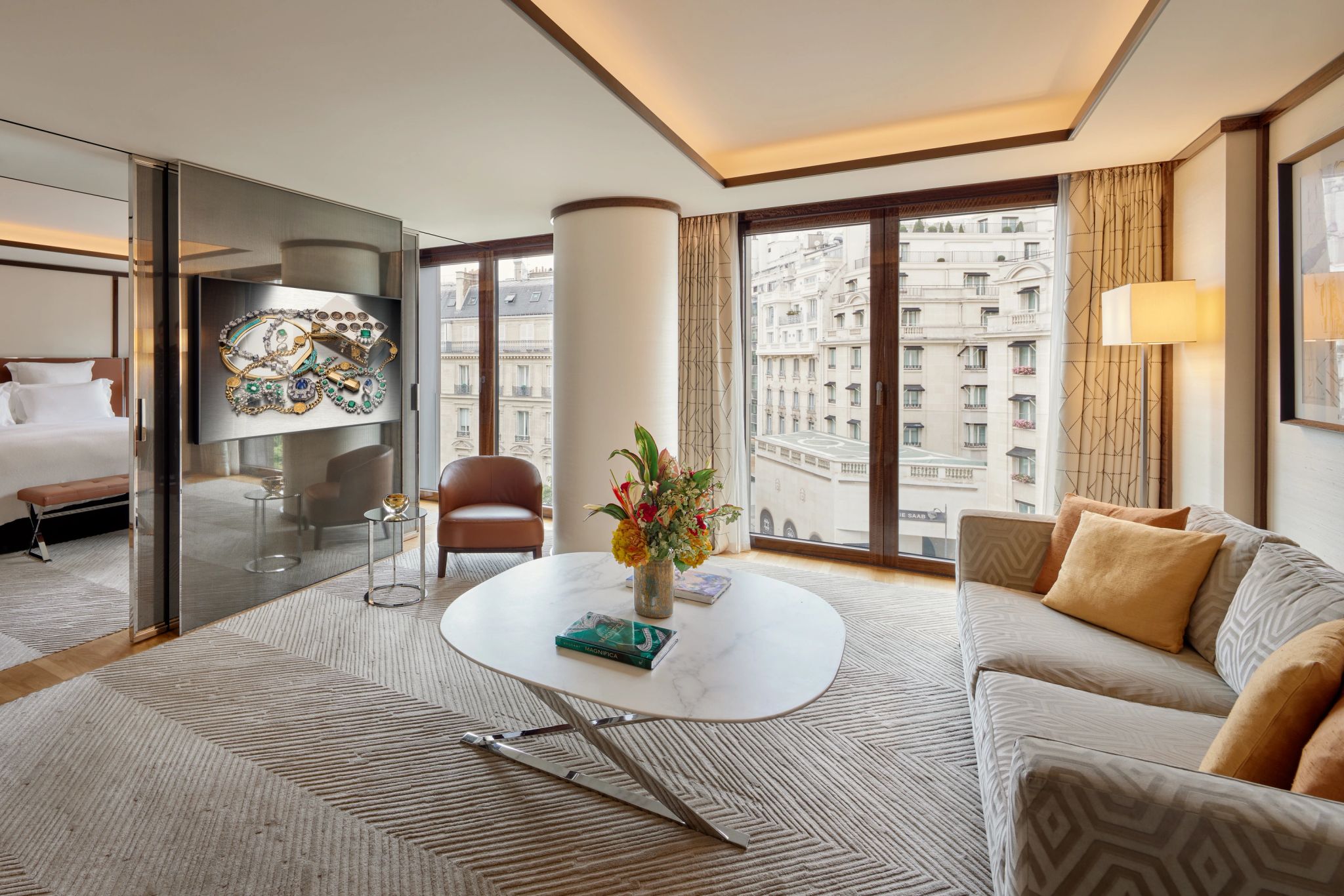 Deluxe Suite suite com sala - sala de estar - sala moderna