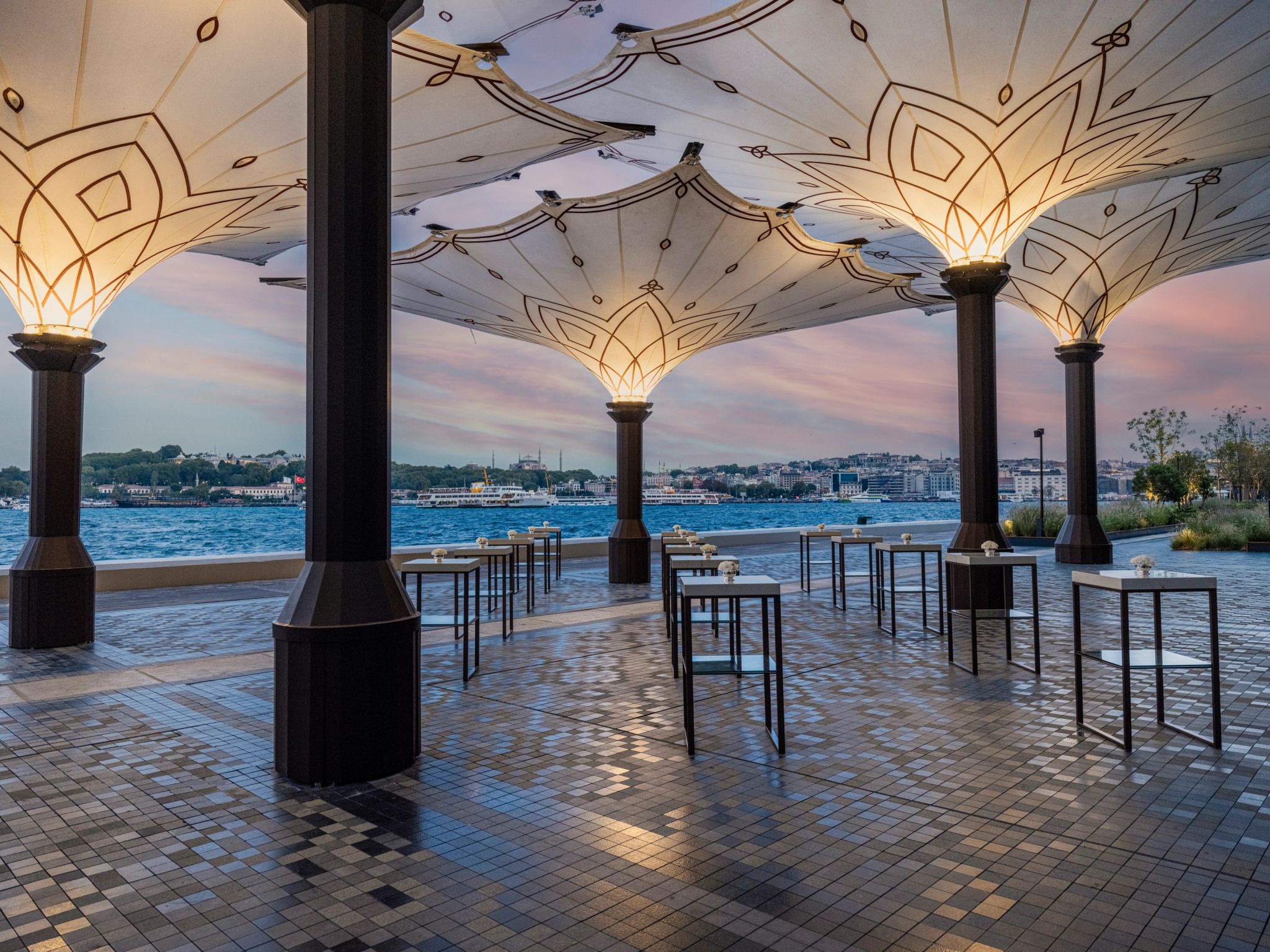 vista bosforo - terraço beira mar – decoraçao turca - eventos em istambul