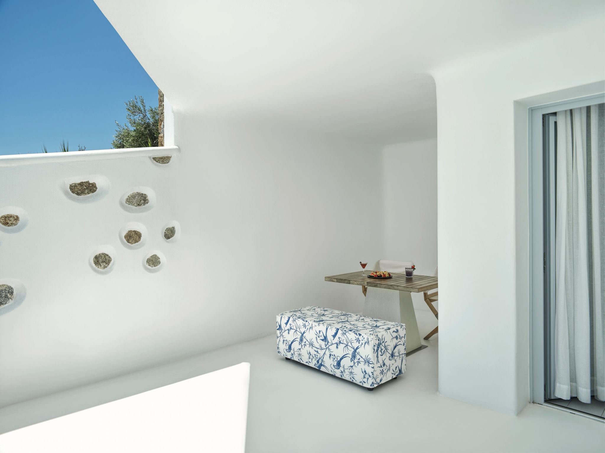 Superior Double Sea View mesa de jantar - almoço ao ar livre - area gourmet