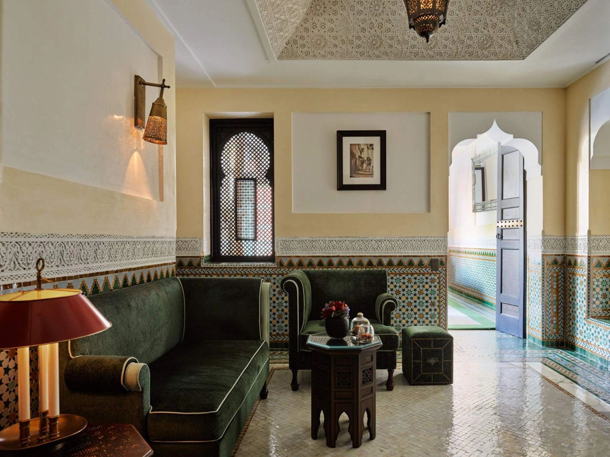 Suite Park sala estar parc - living suite jardins - area estar mamounia