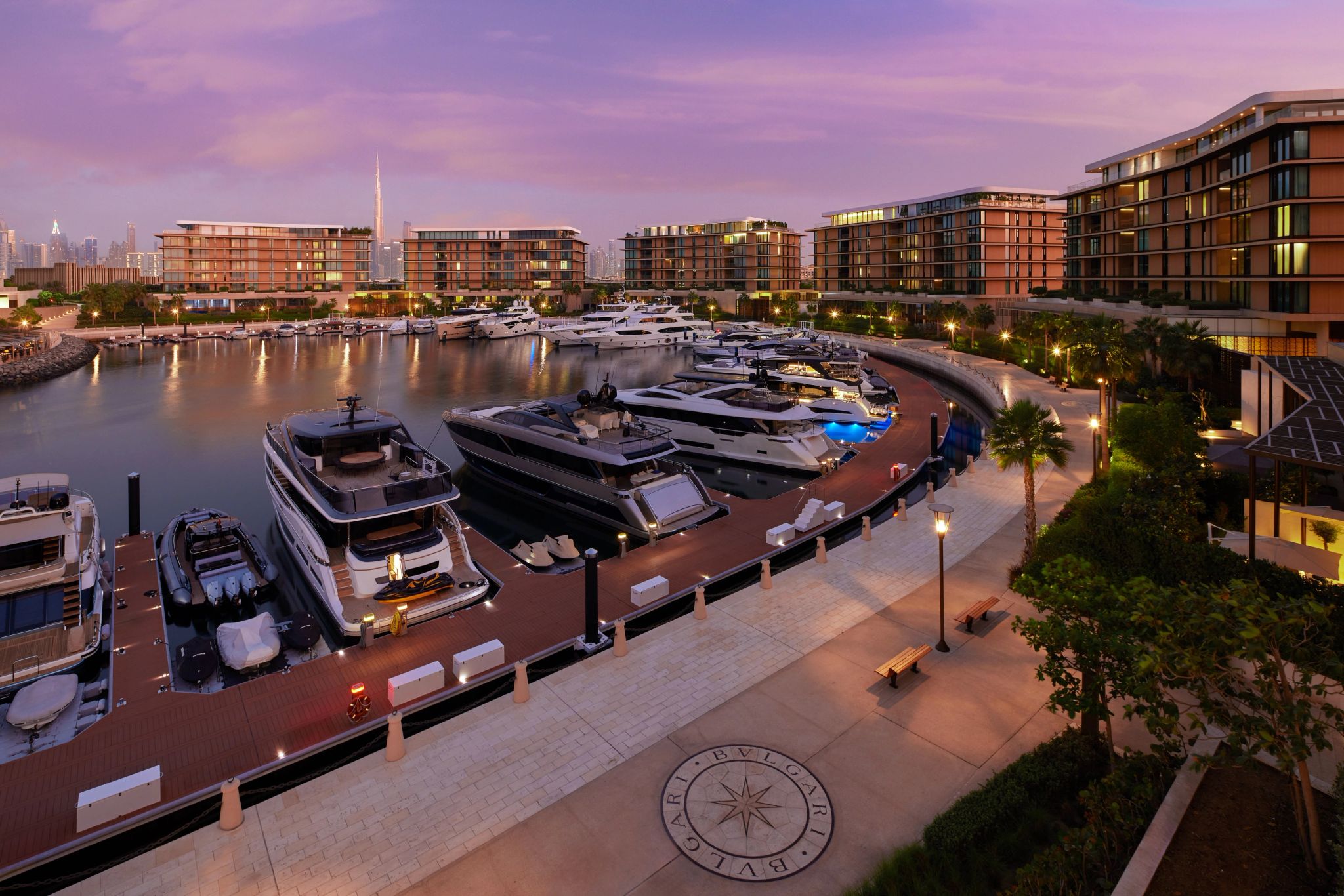 Marina residencias vista aerea das residencias e marina privada do bulgari resort dubai