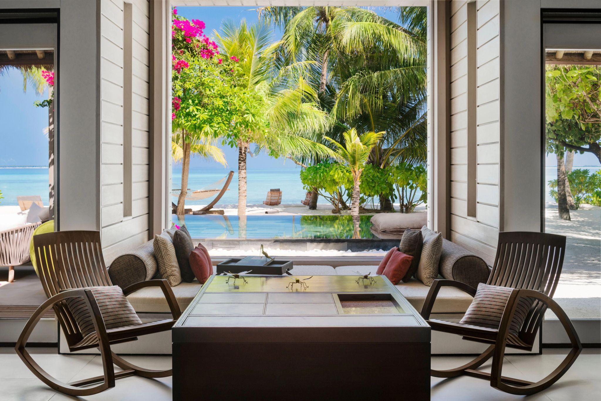 Island Villa Two Bedroom area de estar – vila com vista – vista mar