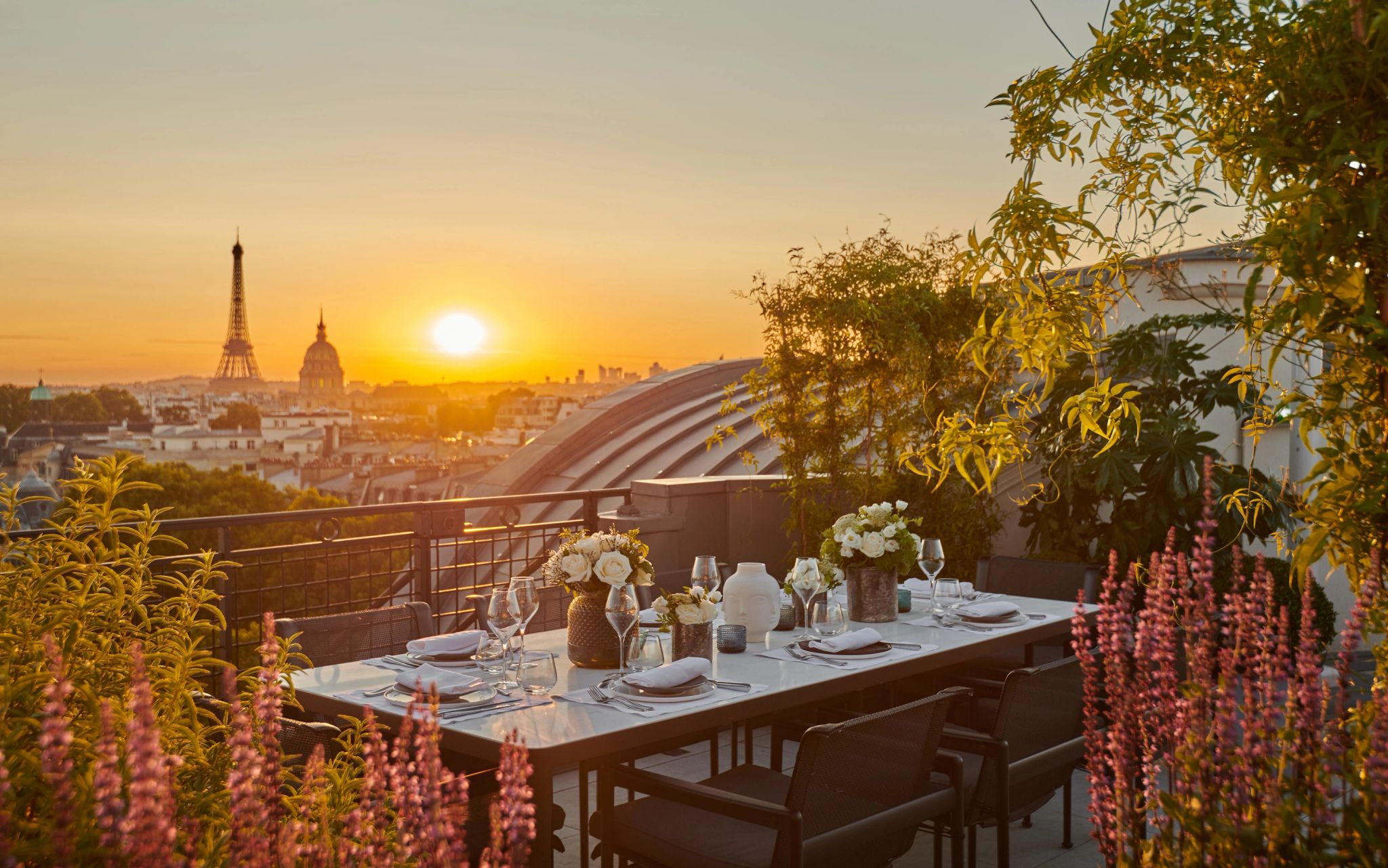 Appartement Eiffel vista por do sol - terraço vista torre eiffel - jantar ao ar livre