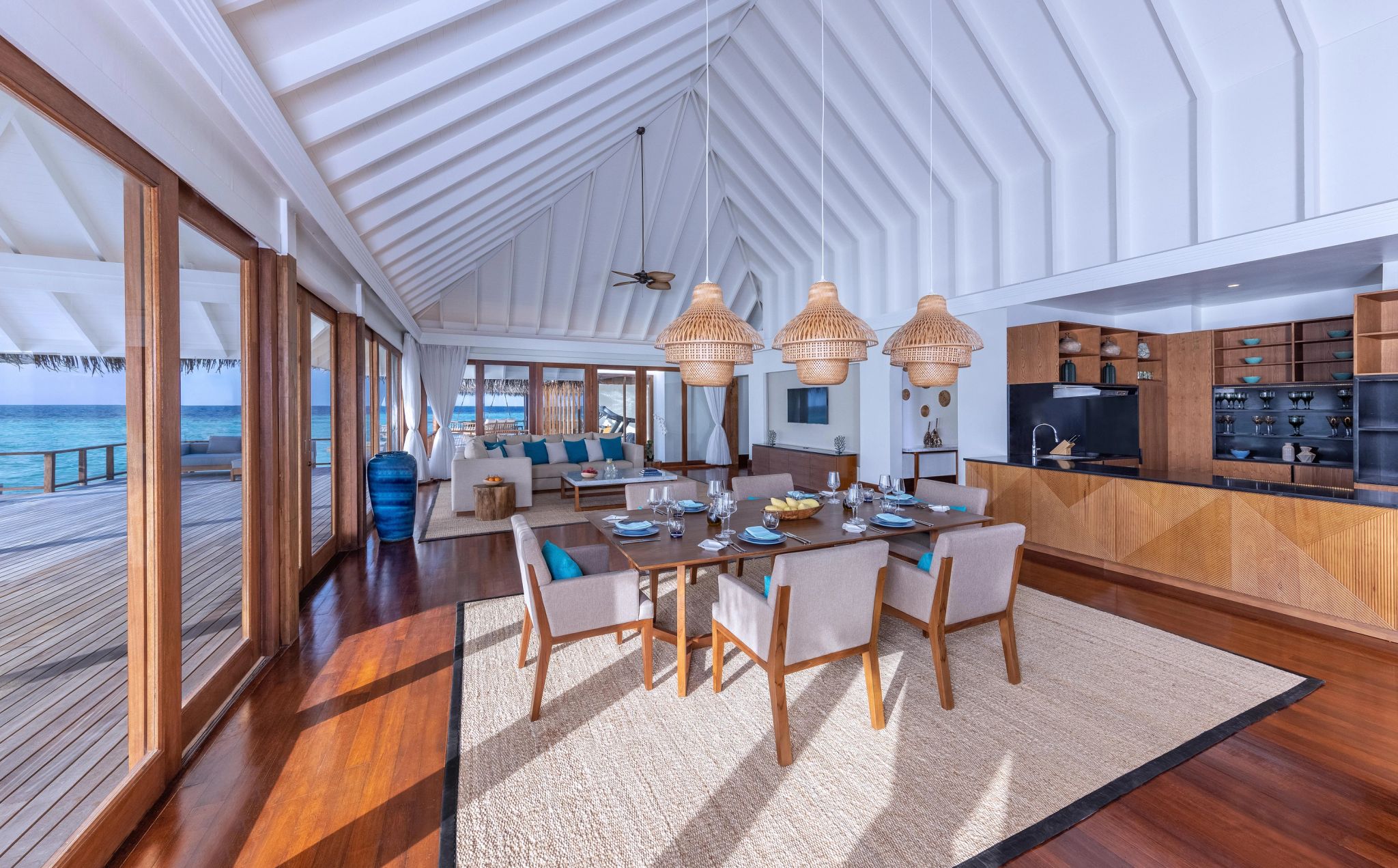 Two Bedroom Sunset Over Water Pool Residence area gourmet - sala de jantar - almoço vista mar