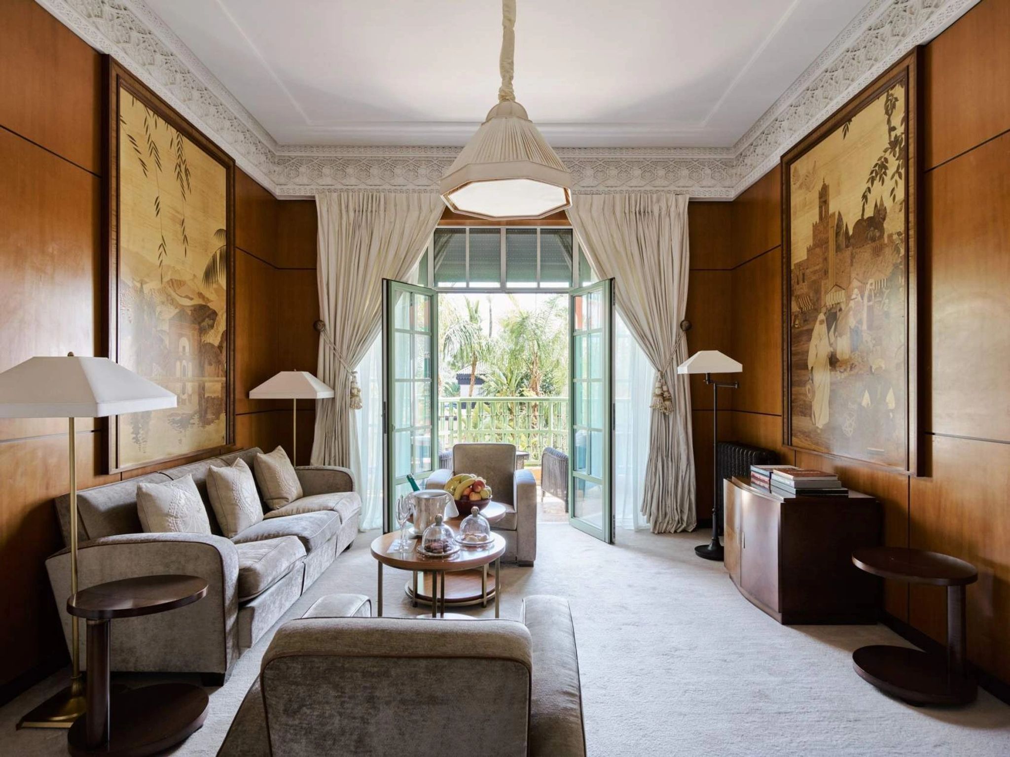 Suite Marqueterie sala estar marqueterie - living art deco - area estar palace