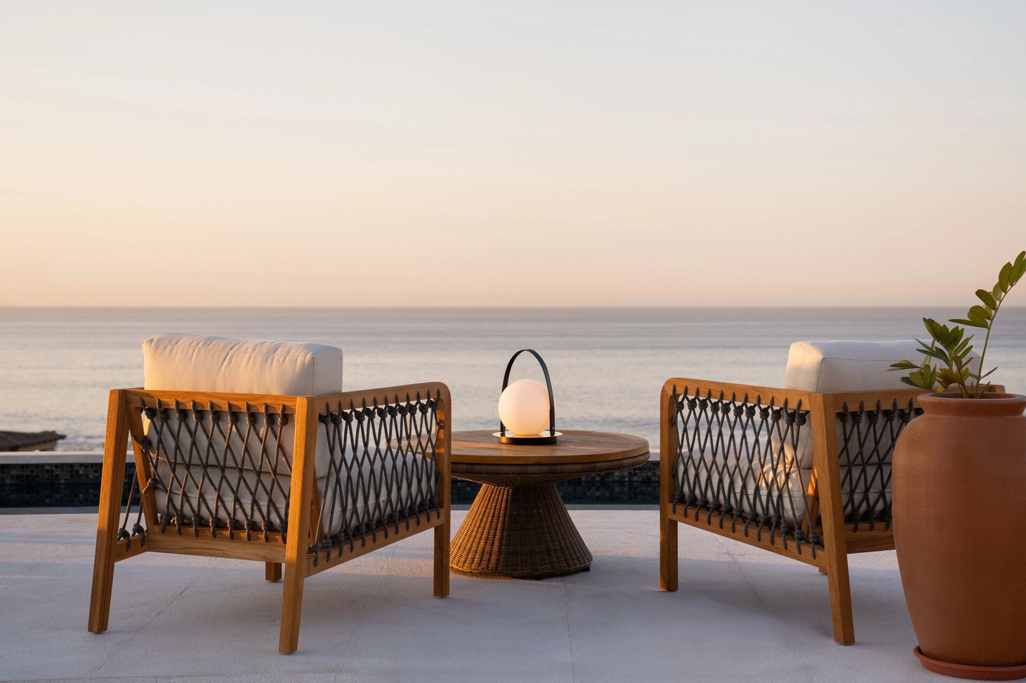 Ocean View Four Bedroom Rooftop Villa lounge ao ar livre - terraço mobiliado - terraço privativa