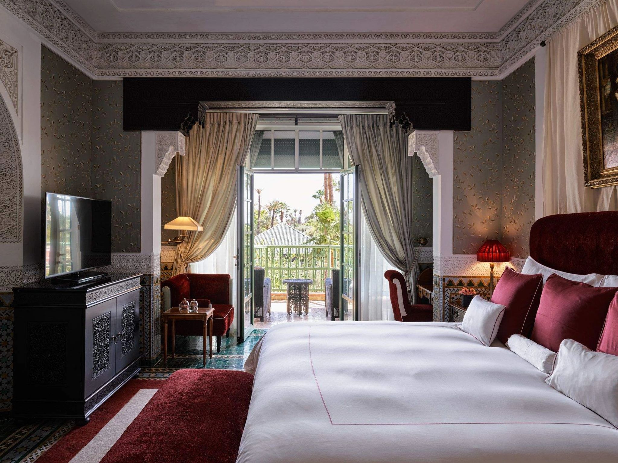 suite al mamoun mamounia - cama king zellige - maior suite palace