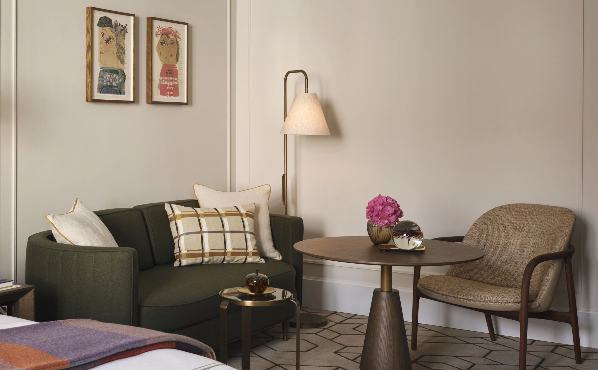 Junior Suite Twin sala de estar - sala chique - suite com sala