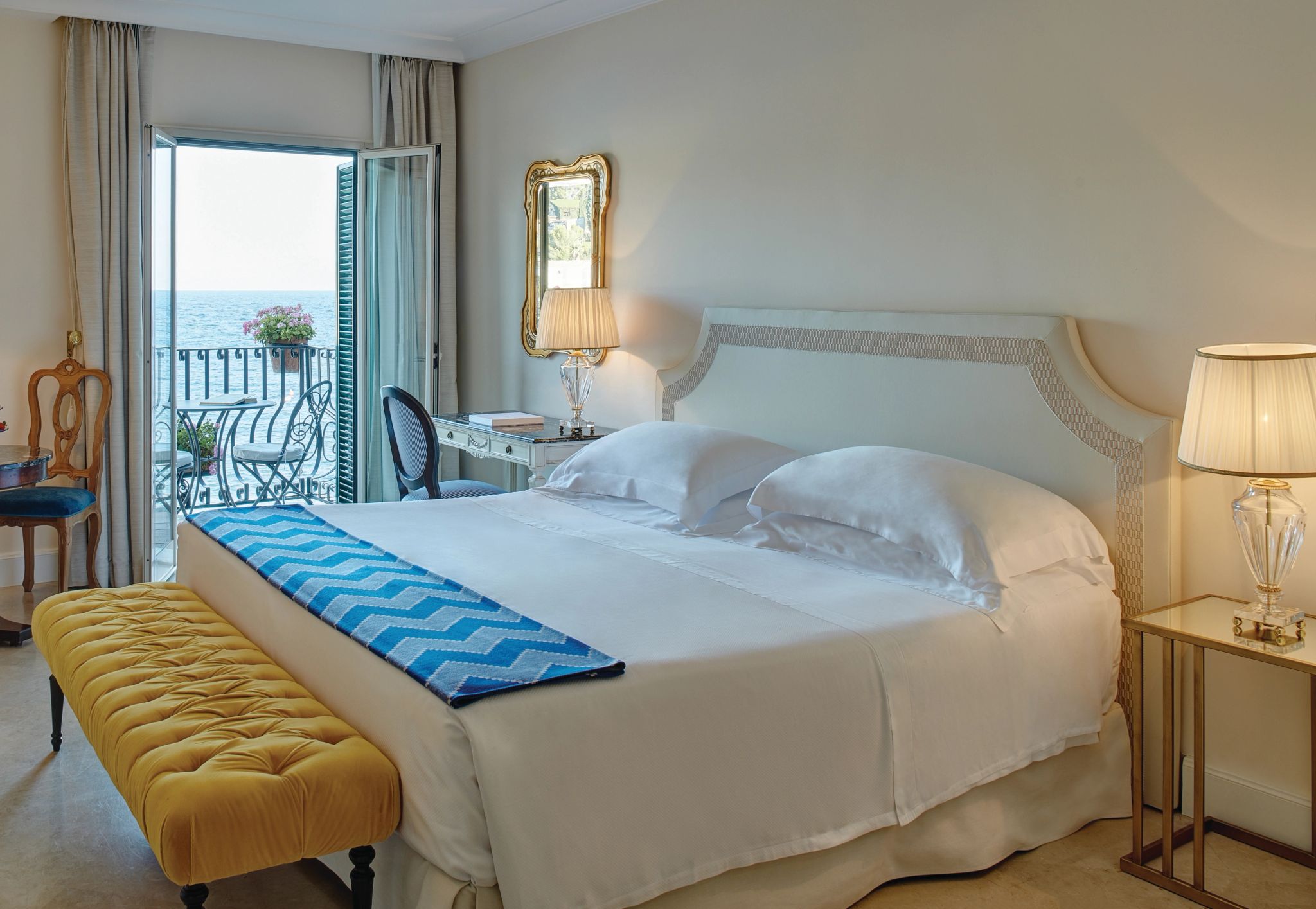 Deluxe Sea View Balcony or Terrace  cama grande -  quarto de luxo  - quarto com terraco