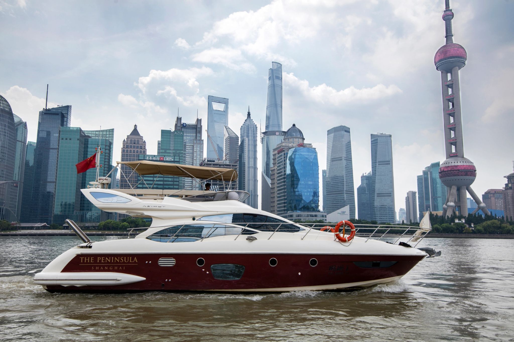 yacht de luxo – passeio de barco – rio huangpu