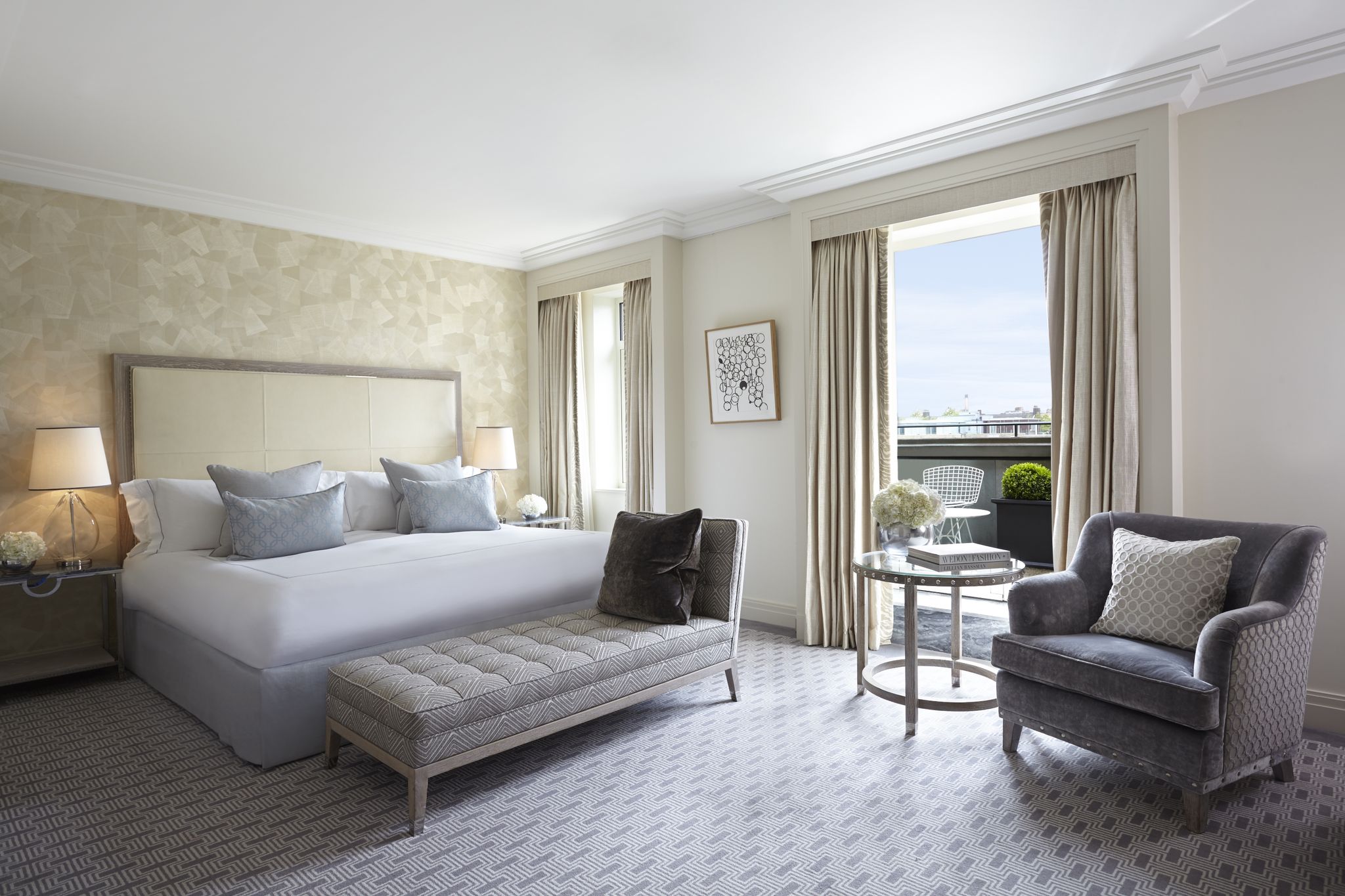 quarto com varanda – quarto com vista – decoração clean