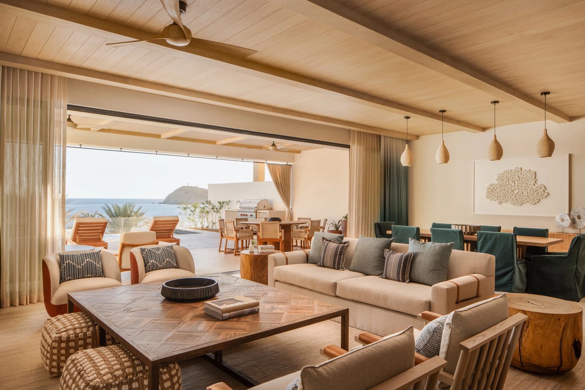 Ocean View Two Bedroom Residence sala de estar - sala chique - sofa confortável