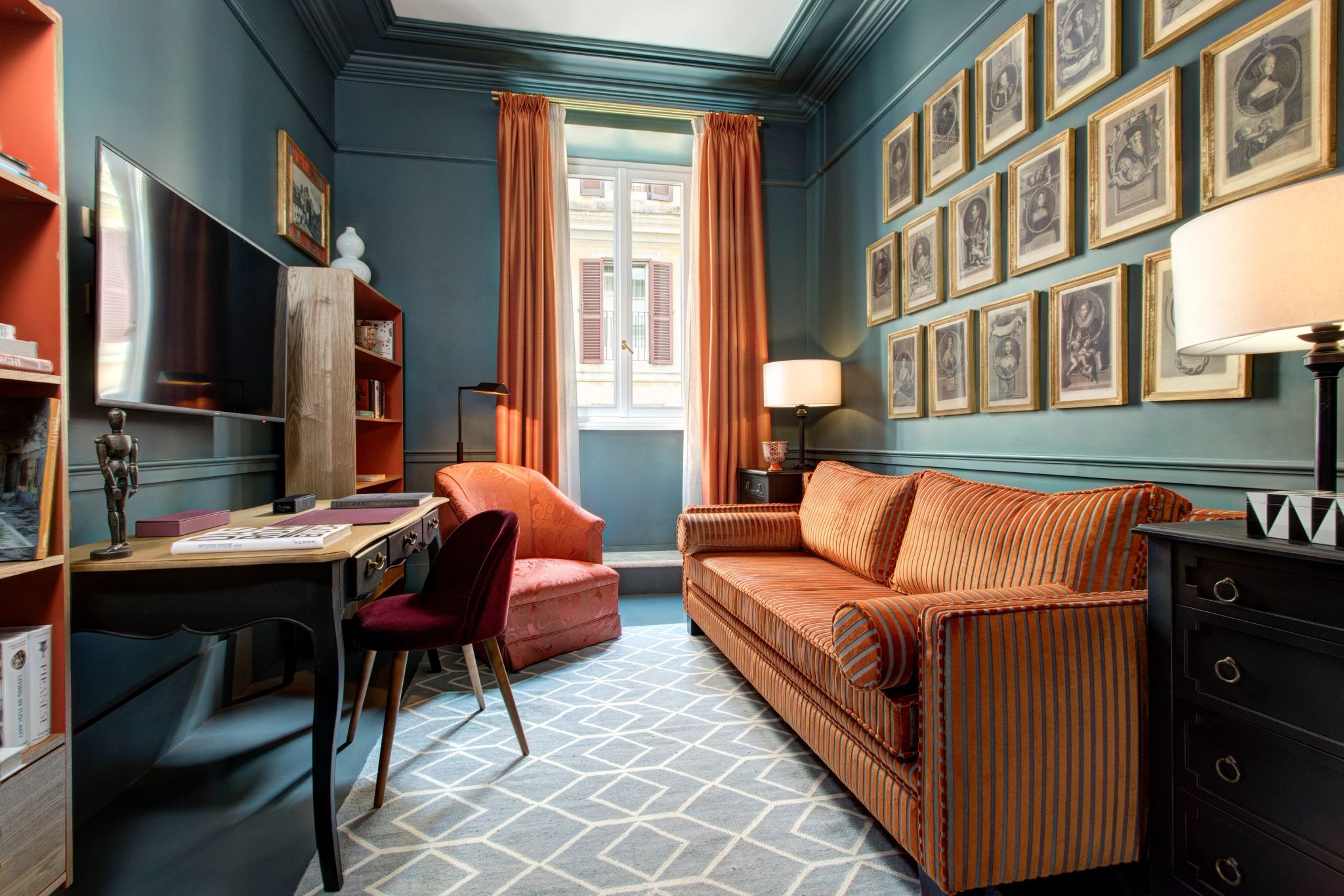 Bernini Two Bedroom Apartment sala de estar - sala de tv - sofa confortavel