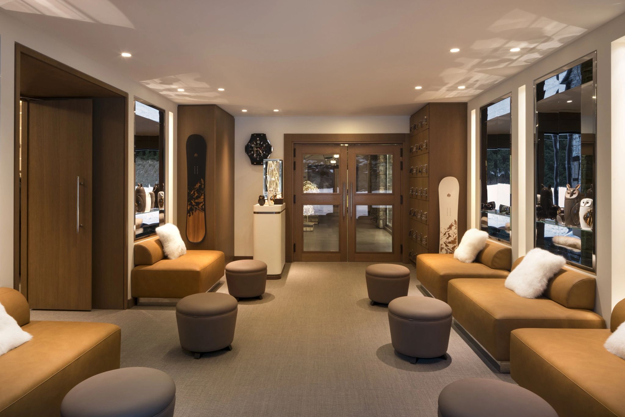 Sala de esqui sala de esqui - decoraçao de luxo - serviços de esqui