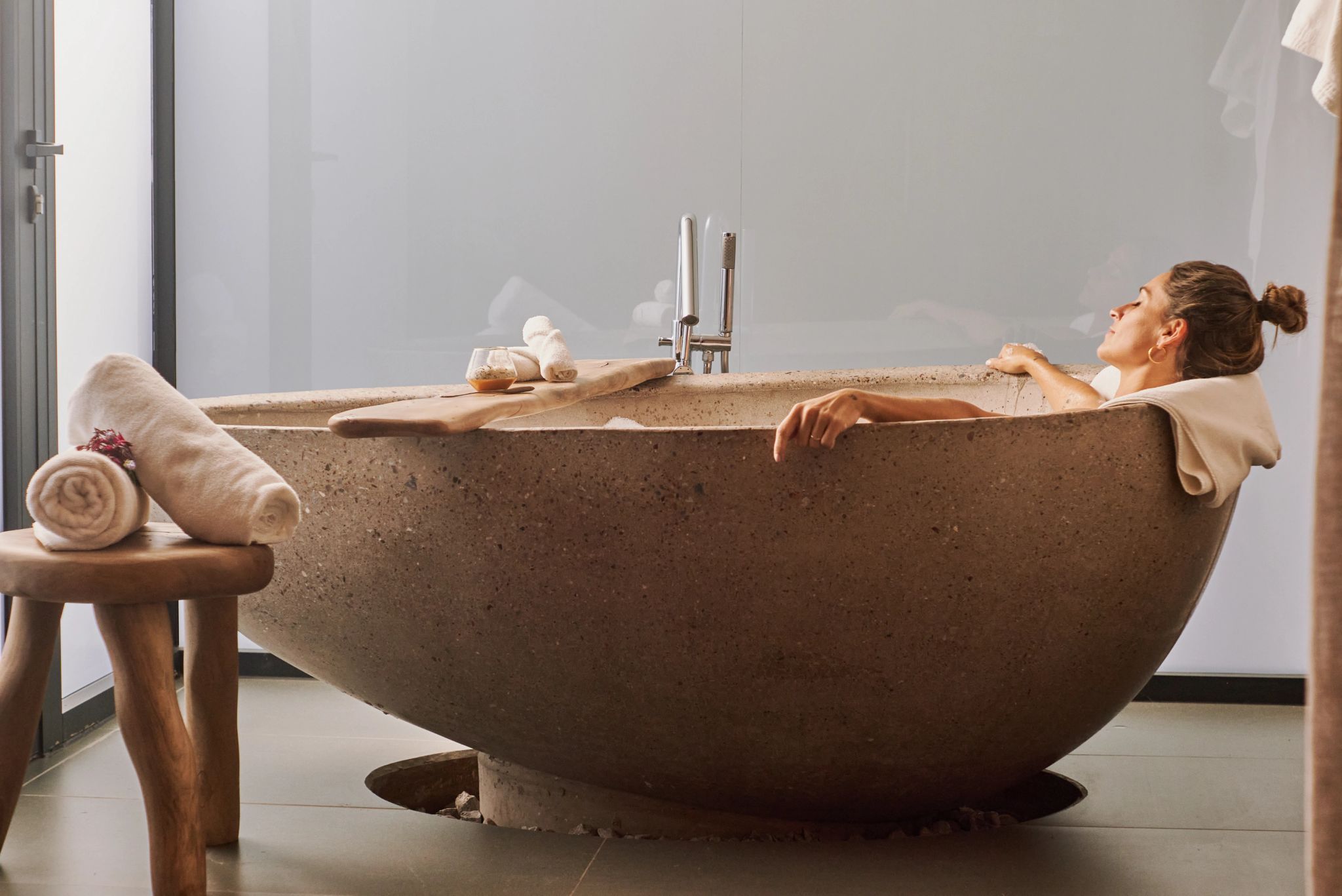 Spa Suite Sauna banheiro de luxo – banho de banheira – banheira premium