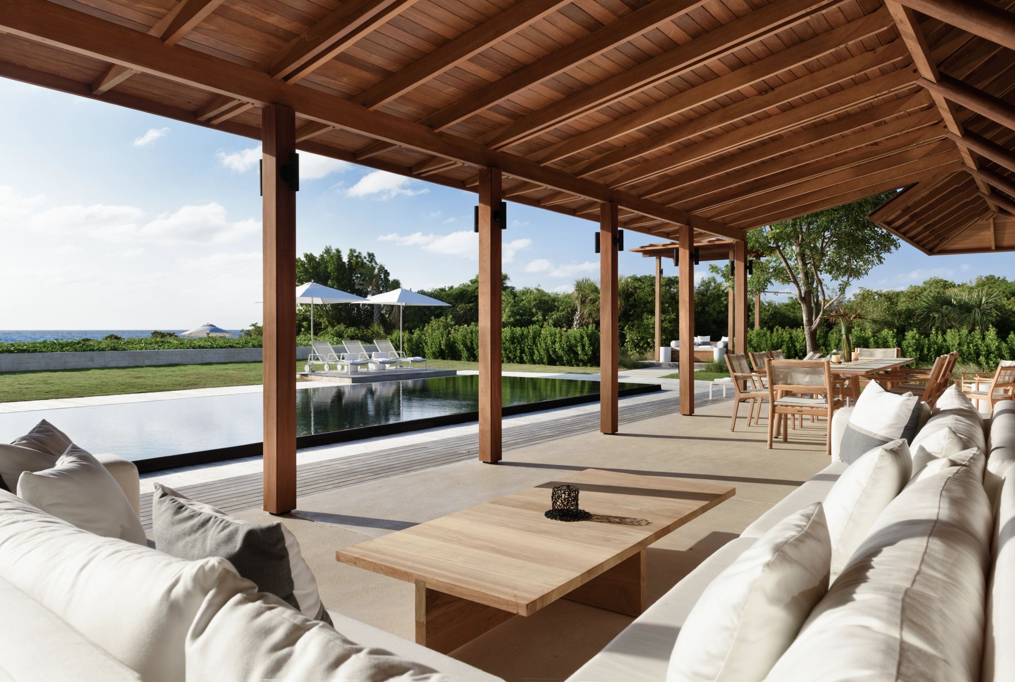 Five Bedroom Beach Sala Villa vila beira-mar - area externa