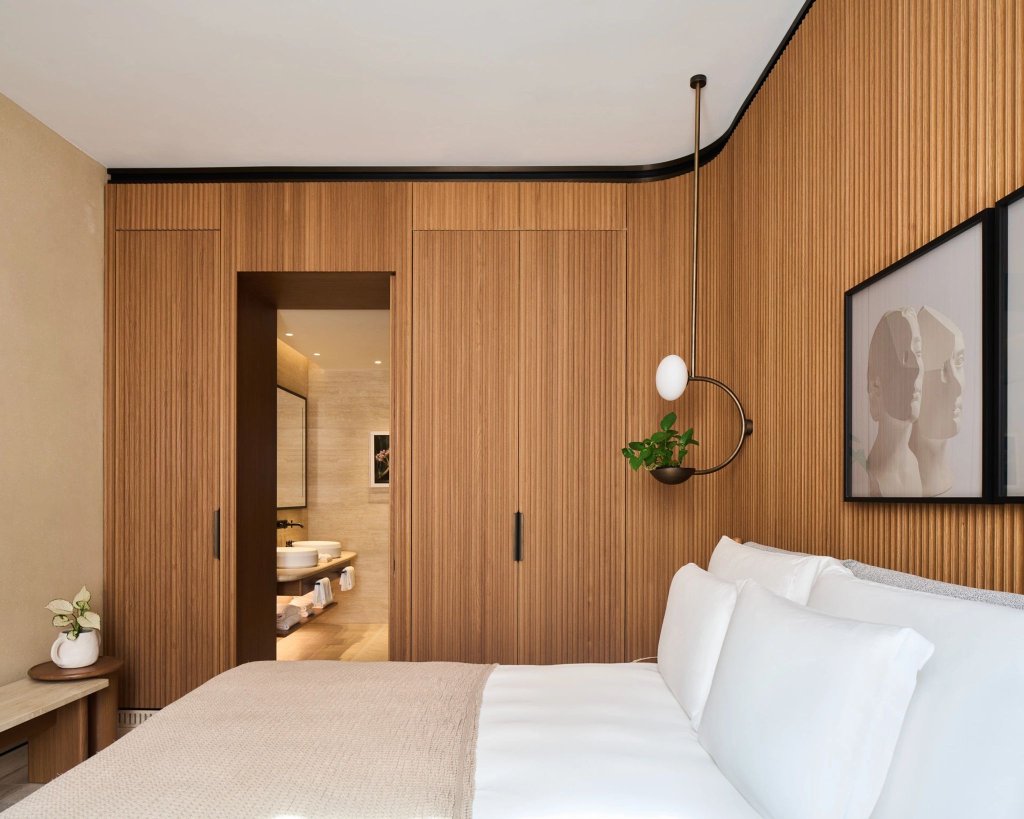 quarto de luxo - cama de casal - decoracao premium