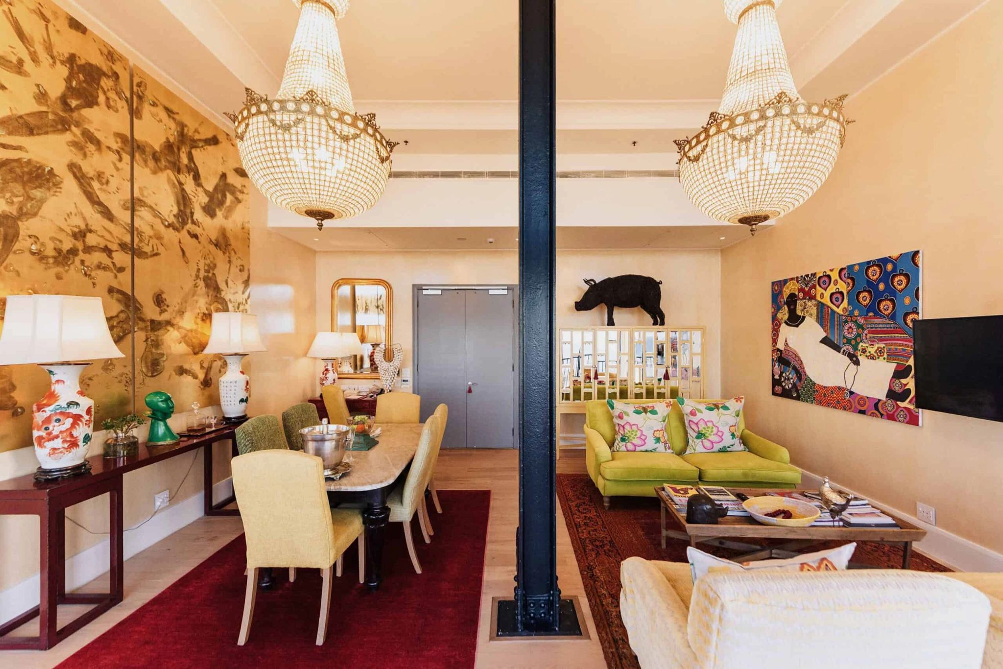 Royal Suite sala de jantar - suite luxo cape town - decoracao contemporanea
