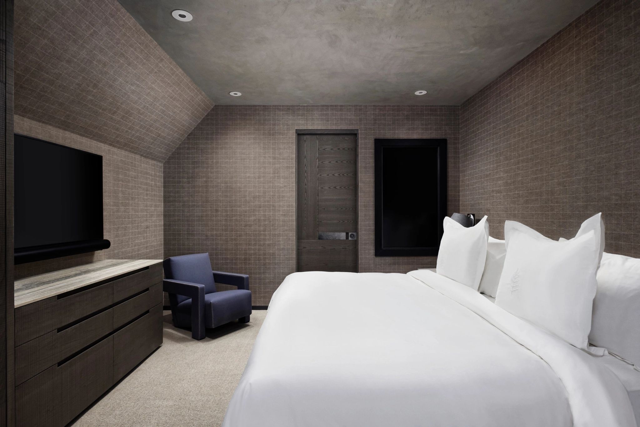 cama king - quarto moderno - quarto de luxo - design moderna - design de interiores