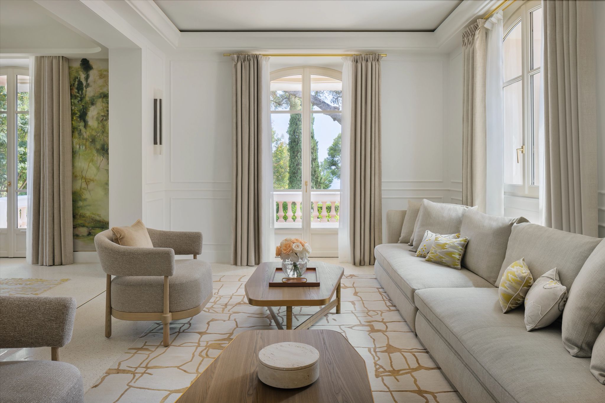 Villa Beauchamp sala de estar - sala moderna - decoraçao moderna