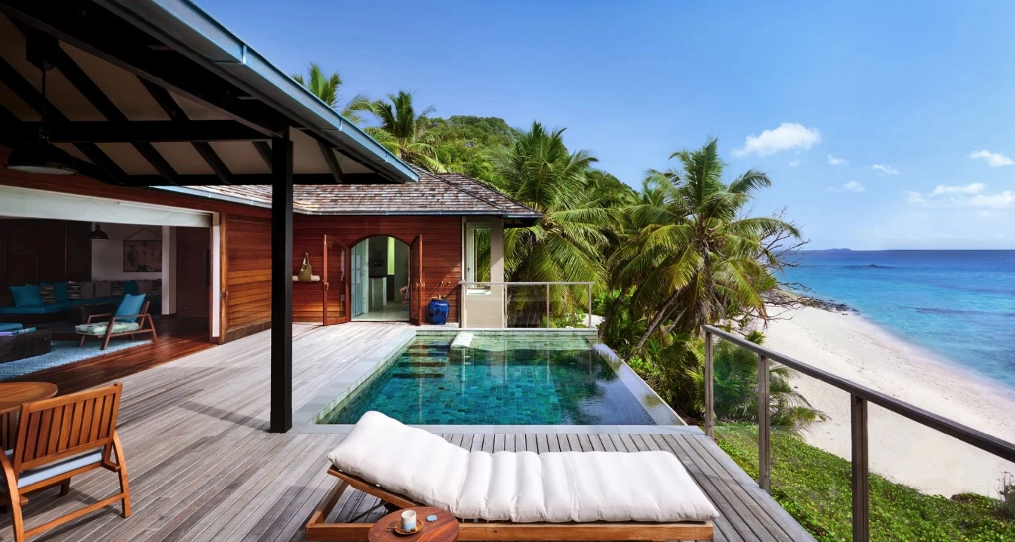Signature Pool Villa deck signature villa - area externa granito - solario por do sol