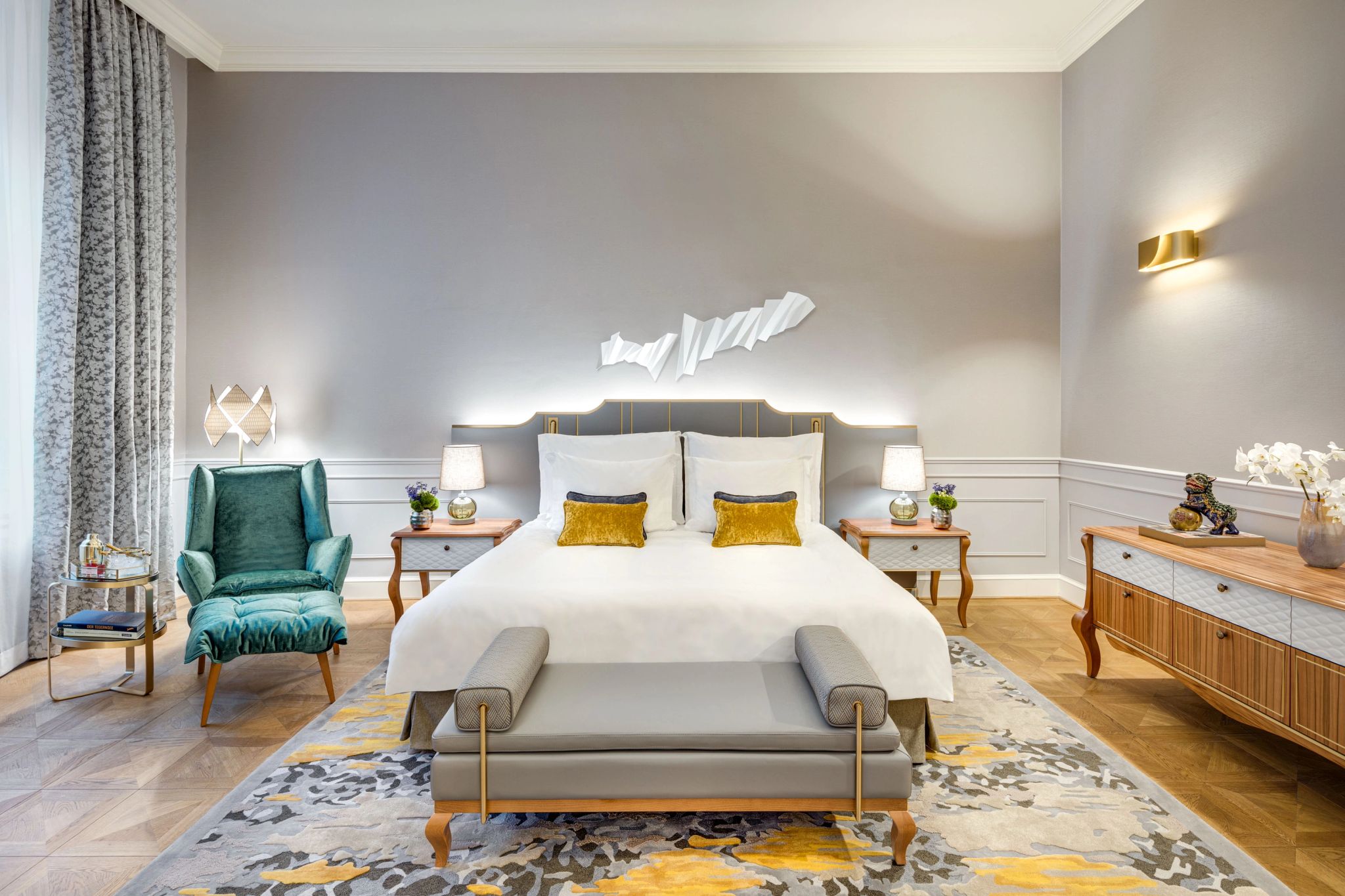 suite de luxo - cama de casal - acomodacao mandarin