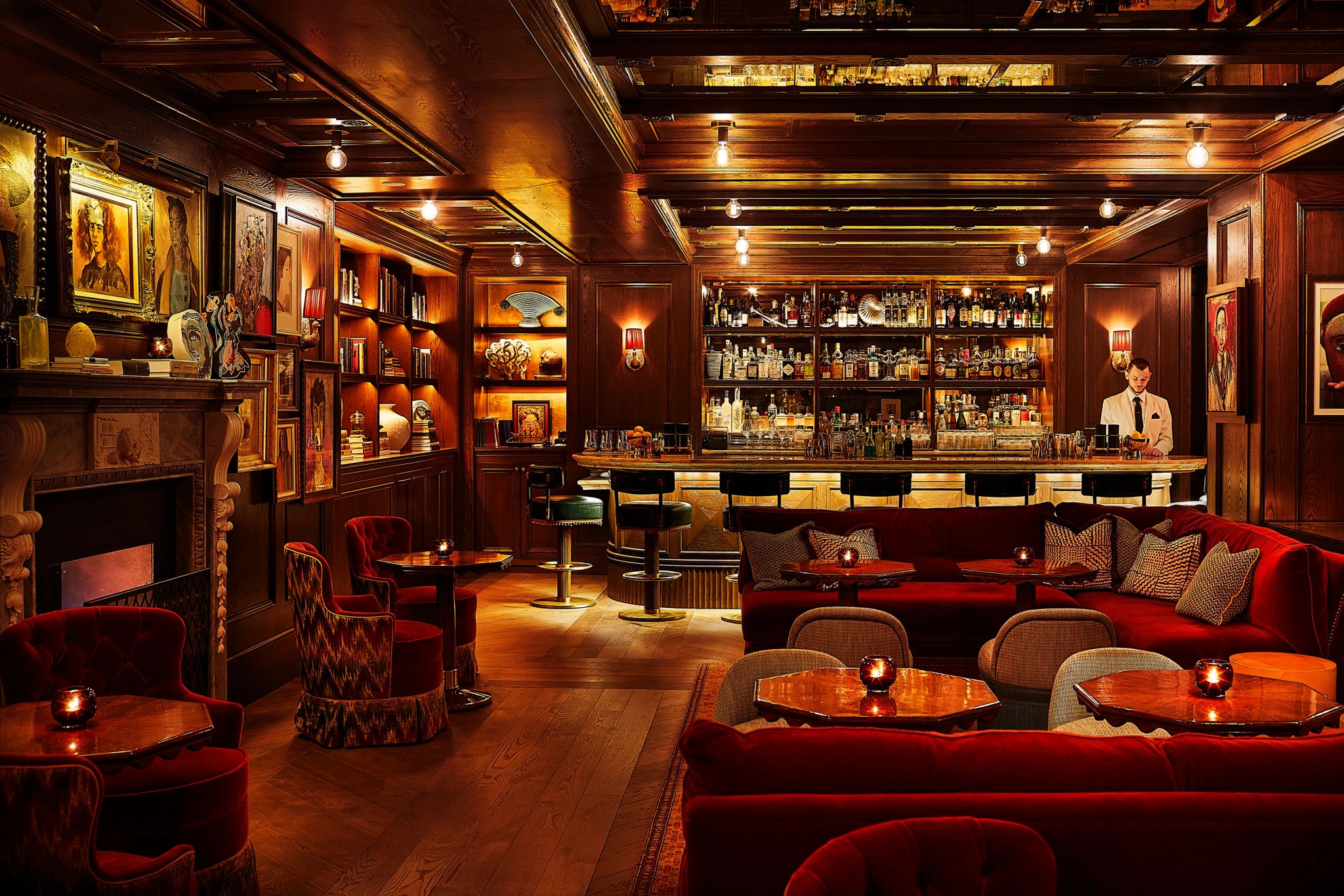 The Portrait Bar balcao bar luxo - drinks exclusivos - bar sofisticado ny