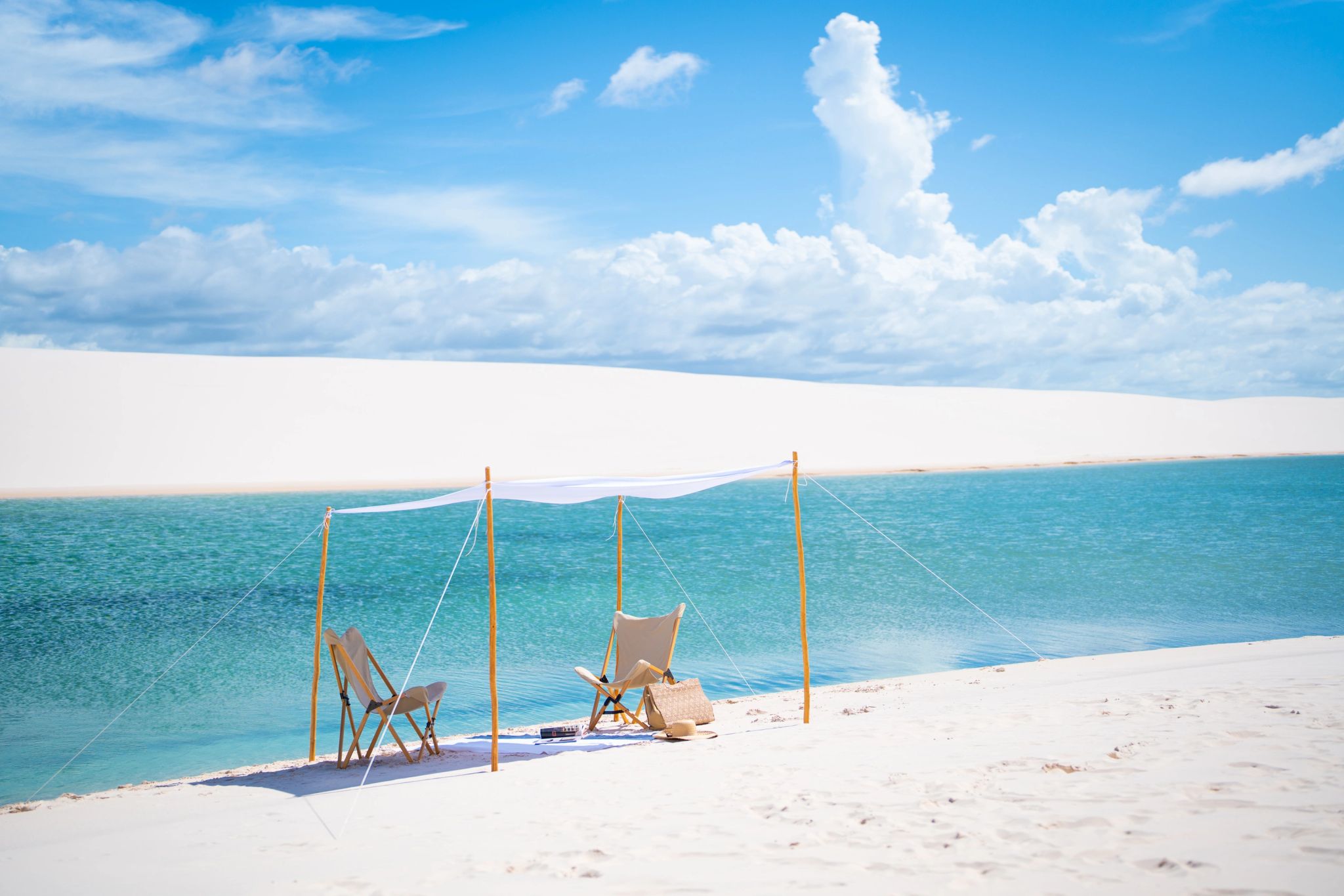 cabana privativa  - lençois maranhenses - praia paradisiaca - aguas cristalinas